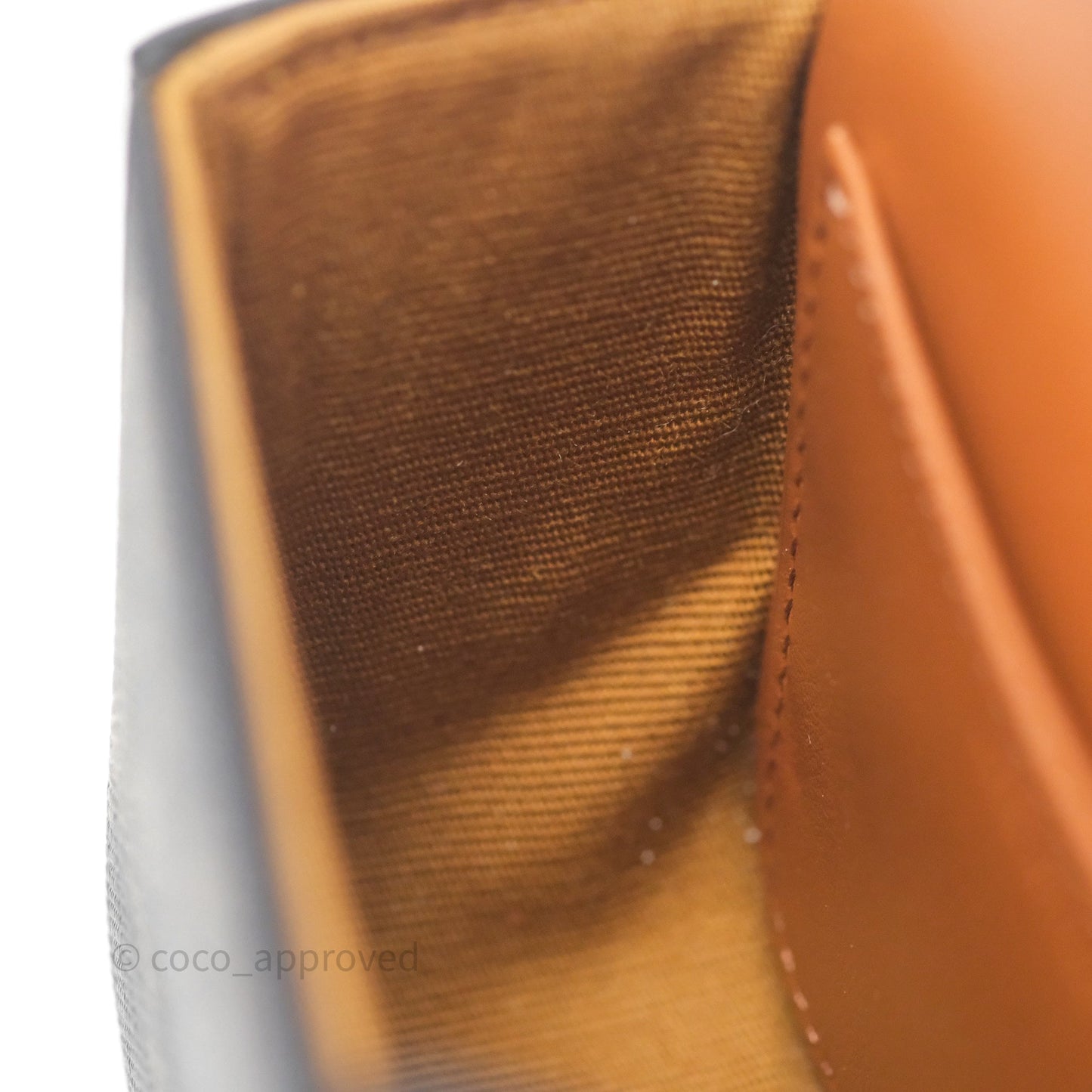 Celine Tan Canvas Calfskin Mini Triomphe