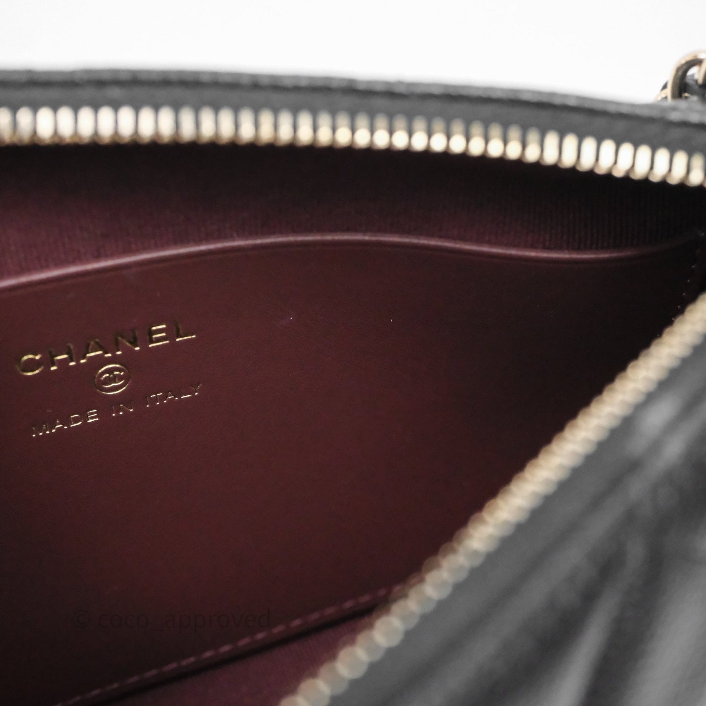 Chanel Clutch on Chain Black Caviar Gold Hardware