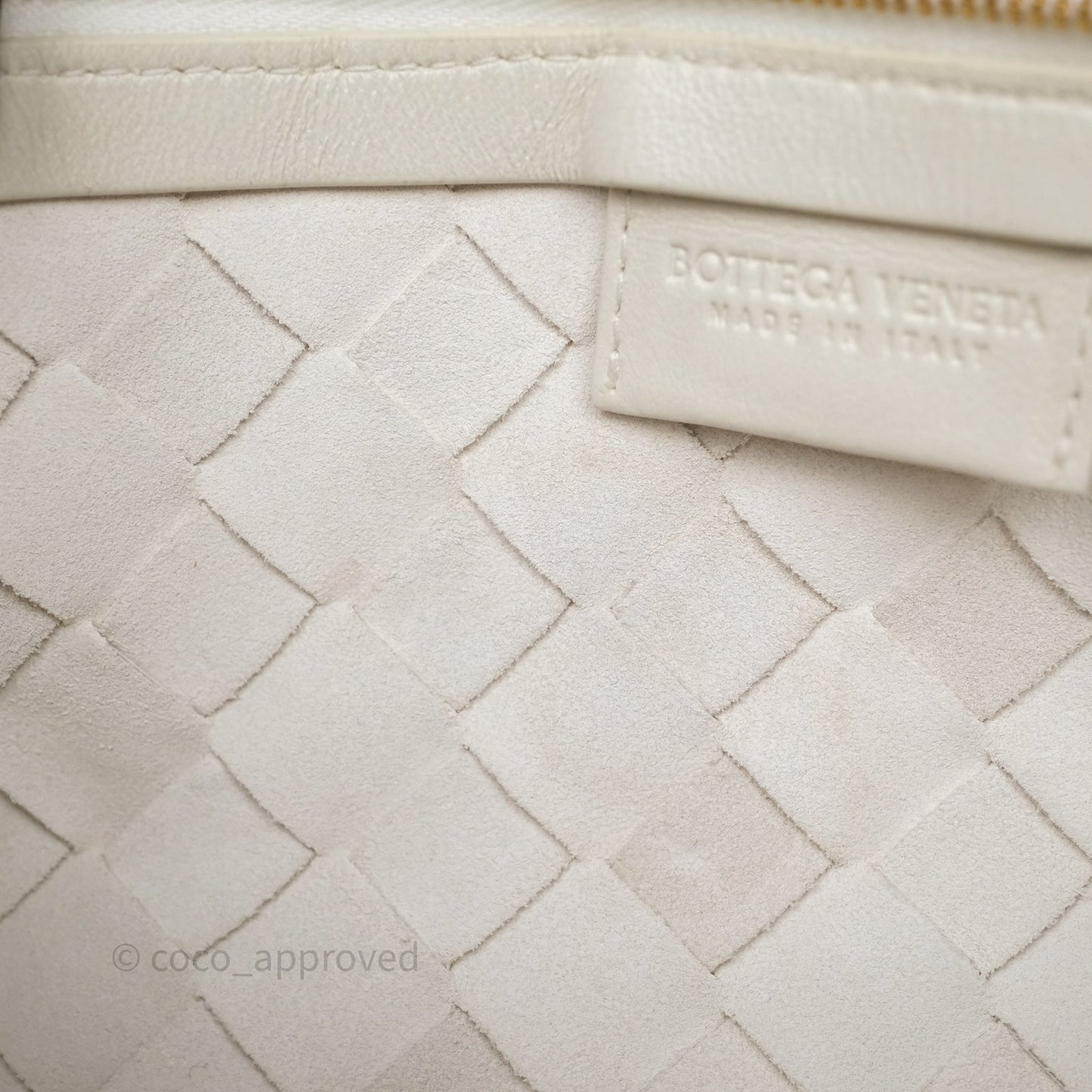 Bottega Veneta Small Turn Pouch Nappa Intrecciato White