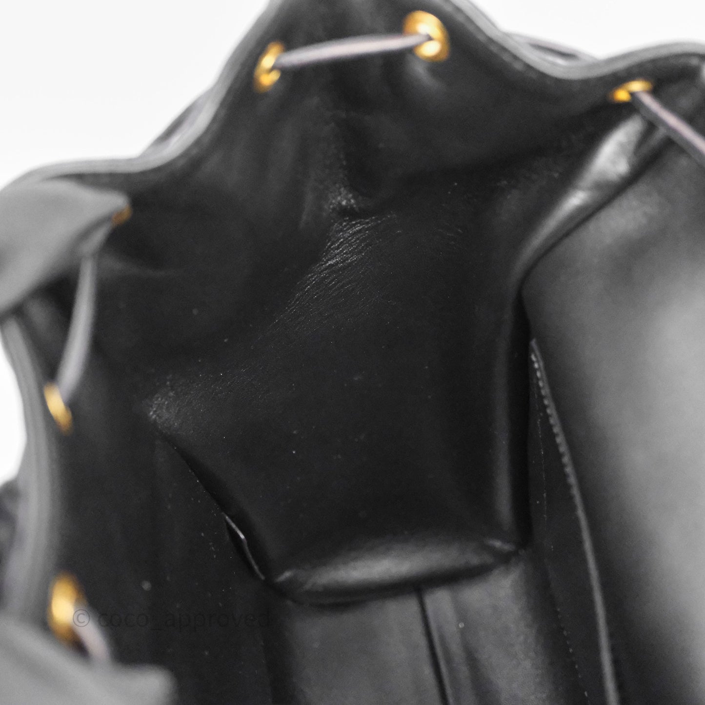 Christian Dior Medium Dior Caro Backpack Black Macrocannage Lambskin