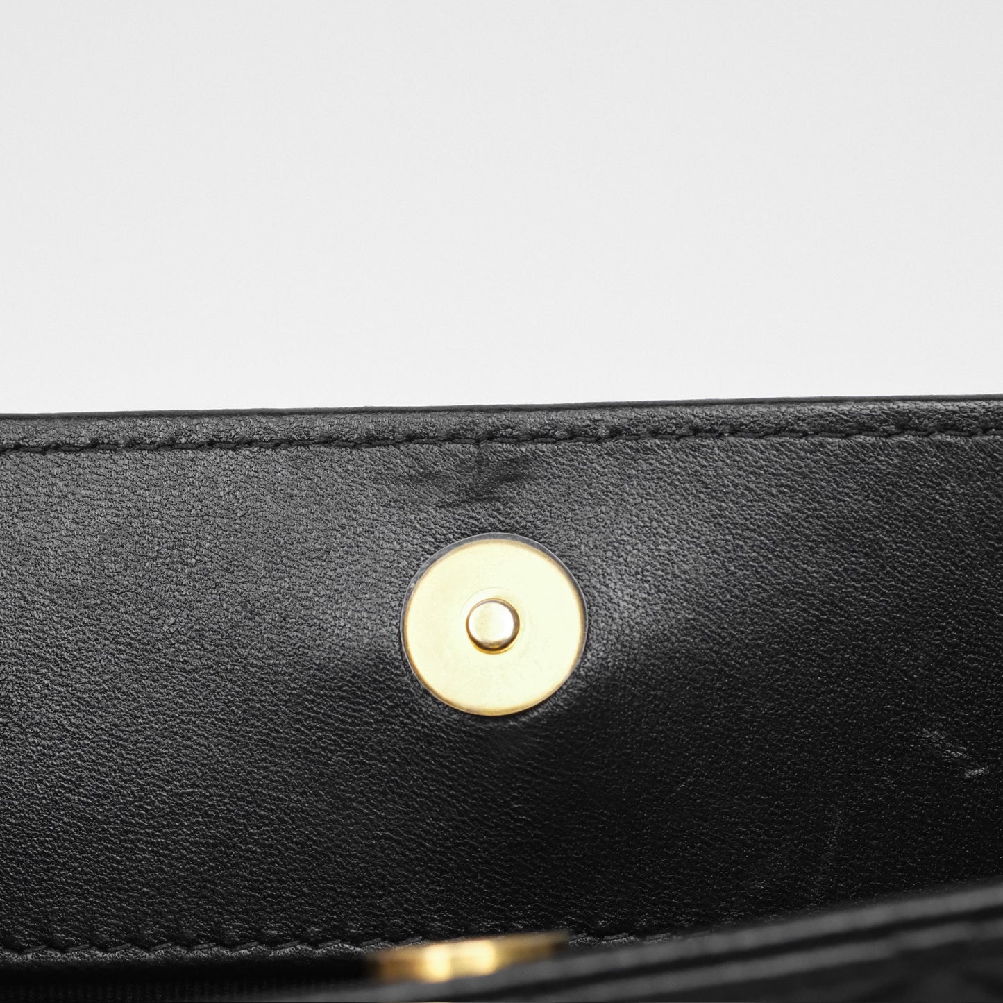 Chanel Clutch With Chain Black Lambskin Gold Hardware 23A