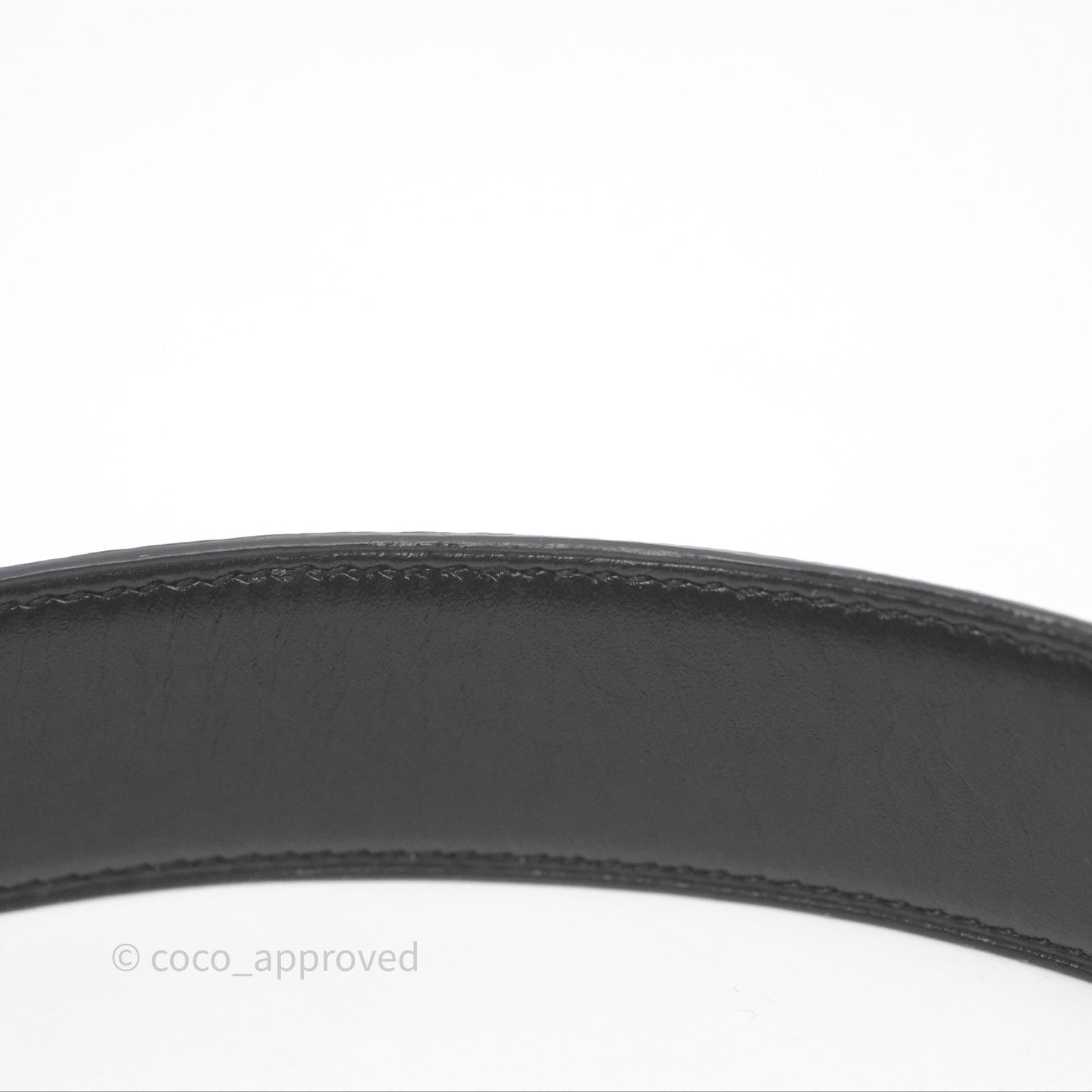 Hermès H Belt Buckle & Reversible Strap 32mm Etoupe/ Noir Palladium Hardware