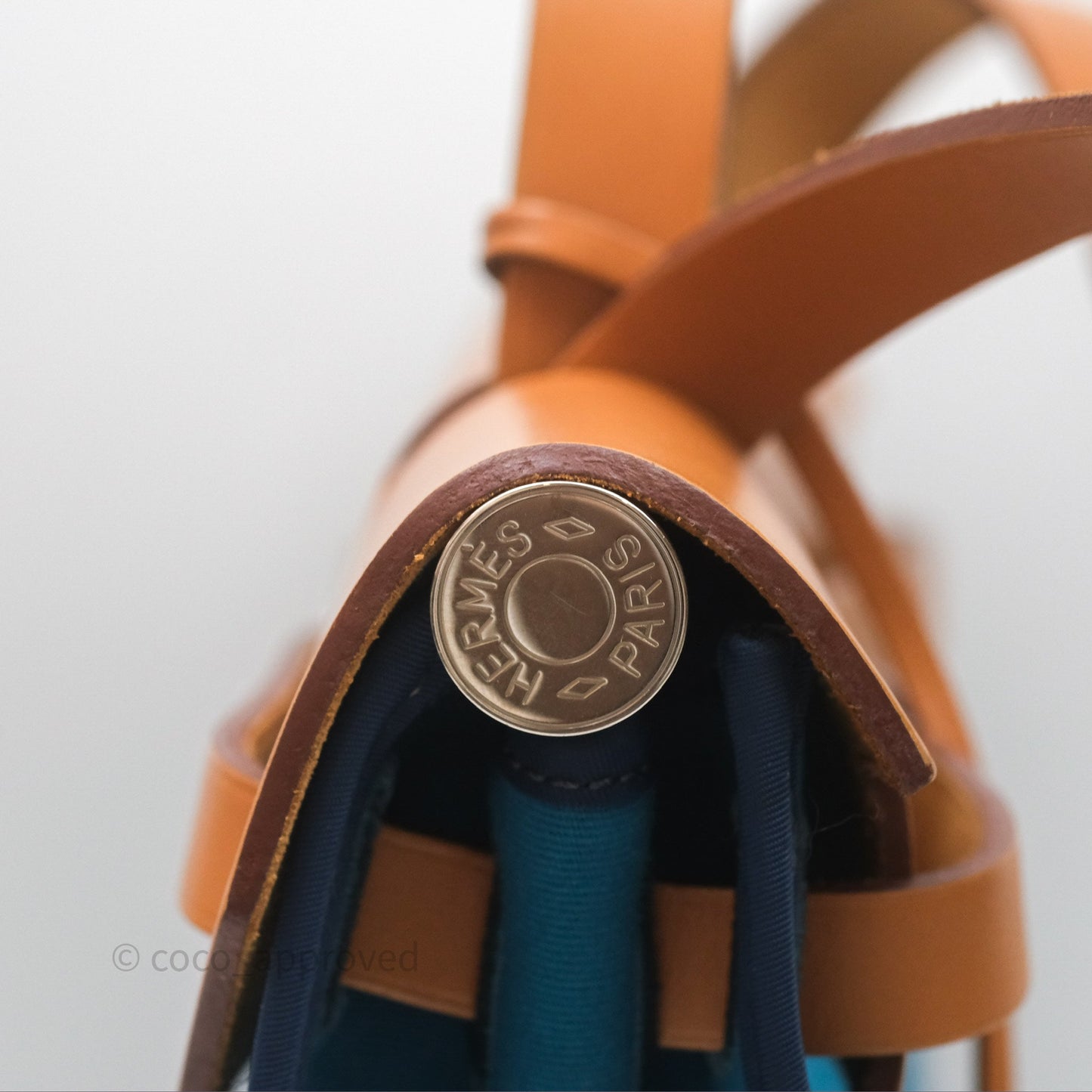 Hermès Herbag Zip 31 Vache Hunter Bleu Izmir 7W/ Bleu de Malte 7L Palladium Hardware