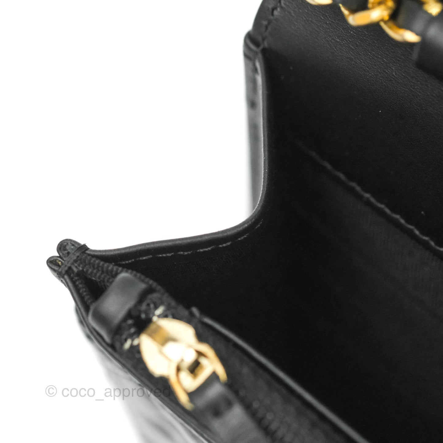 Chanel Quilted Reissue WOC Black Glazed Crumpled Calfskin Aged Gold Hardware