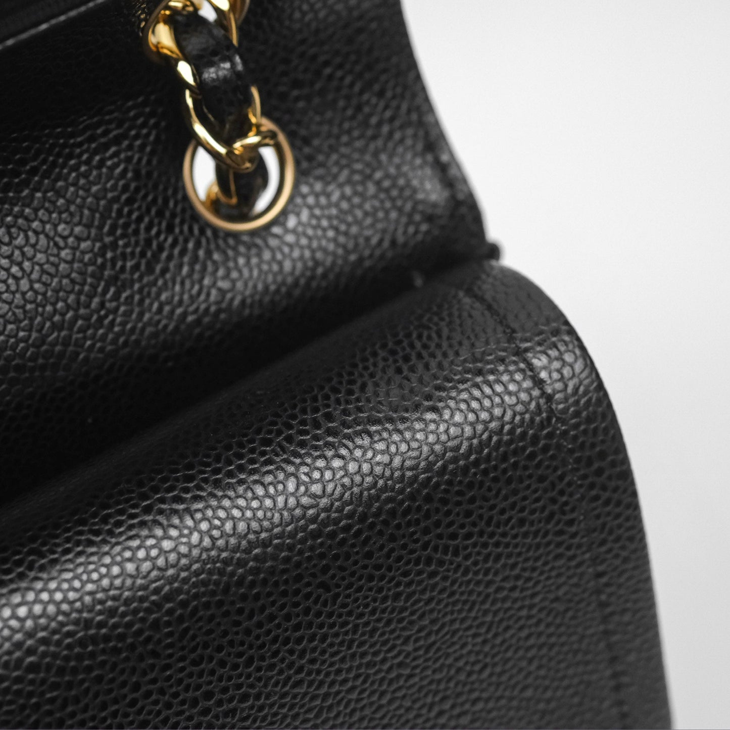 Chanel Jumbo Double Flap Black Caviar Gold Hardware⁣⁣