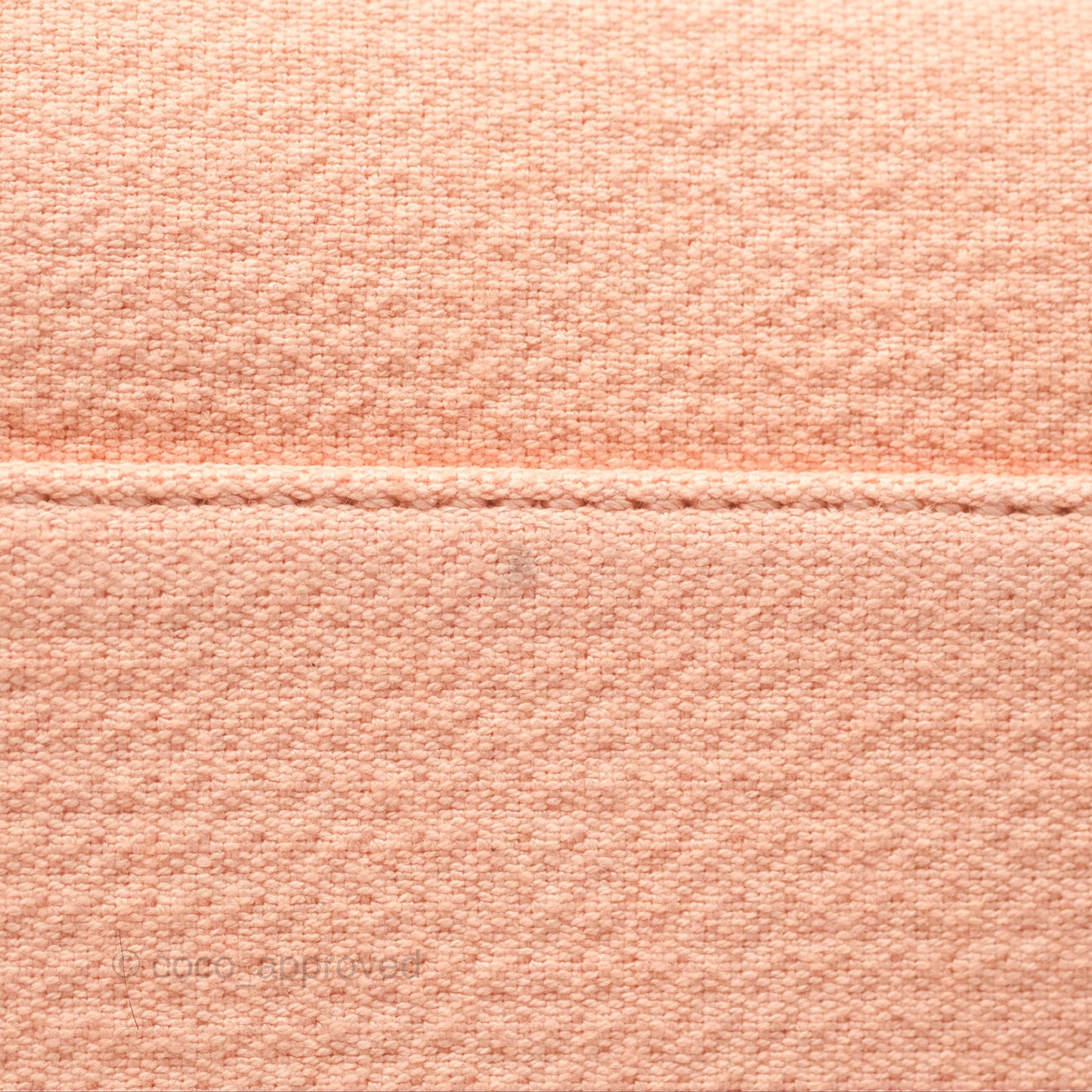 Chanel Large Deauville Coral Clair Canvas