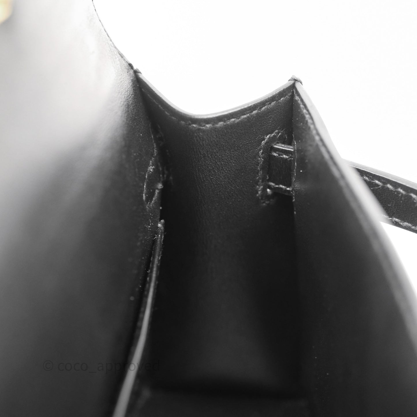 Hermès Mini Kelly II Black Noir 89 Box Leather Gold Hardware