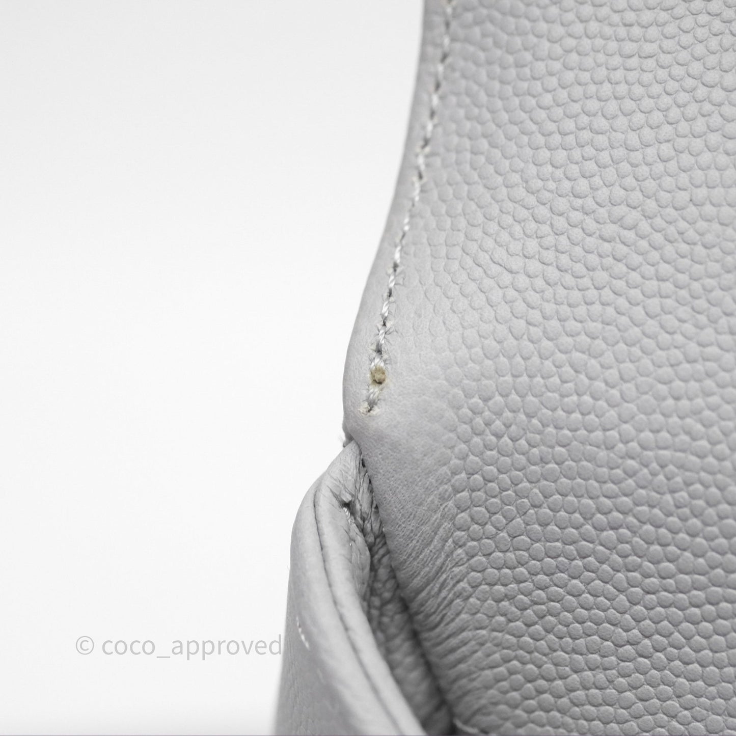 Chanel Quilted Medium Business Affinity Flap Grey Caviar Gold Hardware