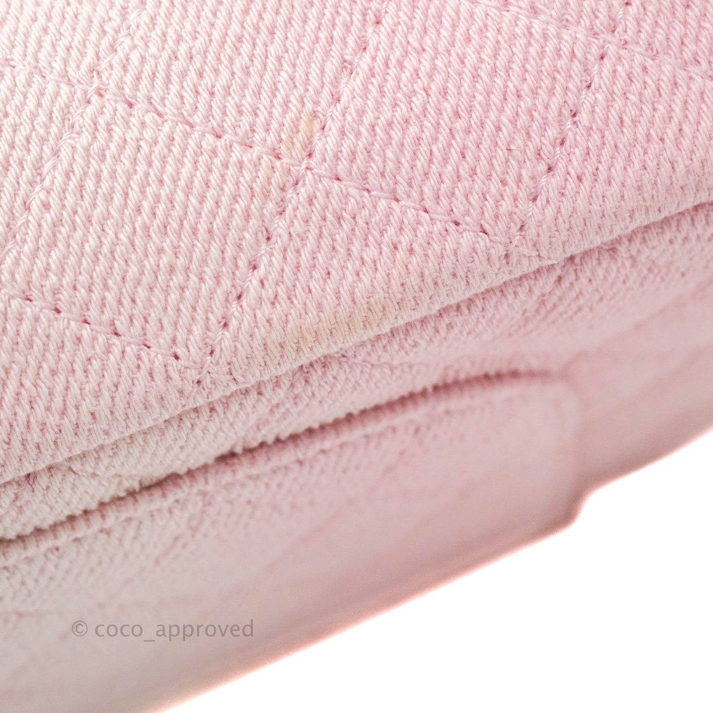 Chanel Reissue 226 Light Pink Fabric Aged Gold Hardware