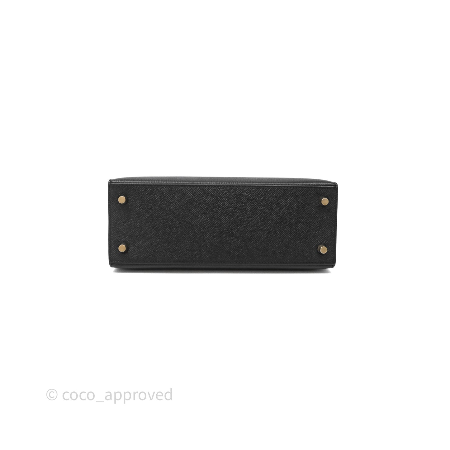 Hermès Kelly 25 Black Noir 89 Epsom Gold Hardware