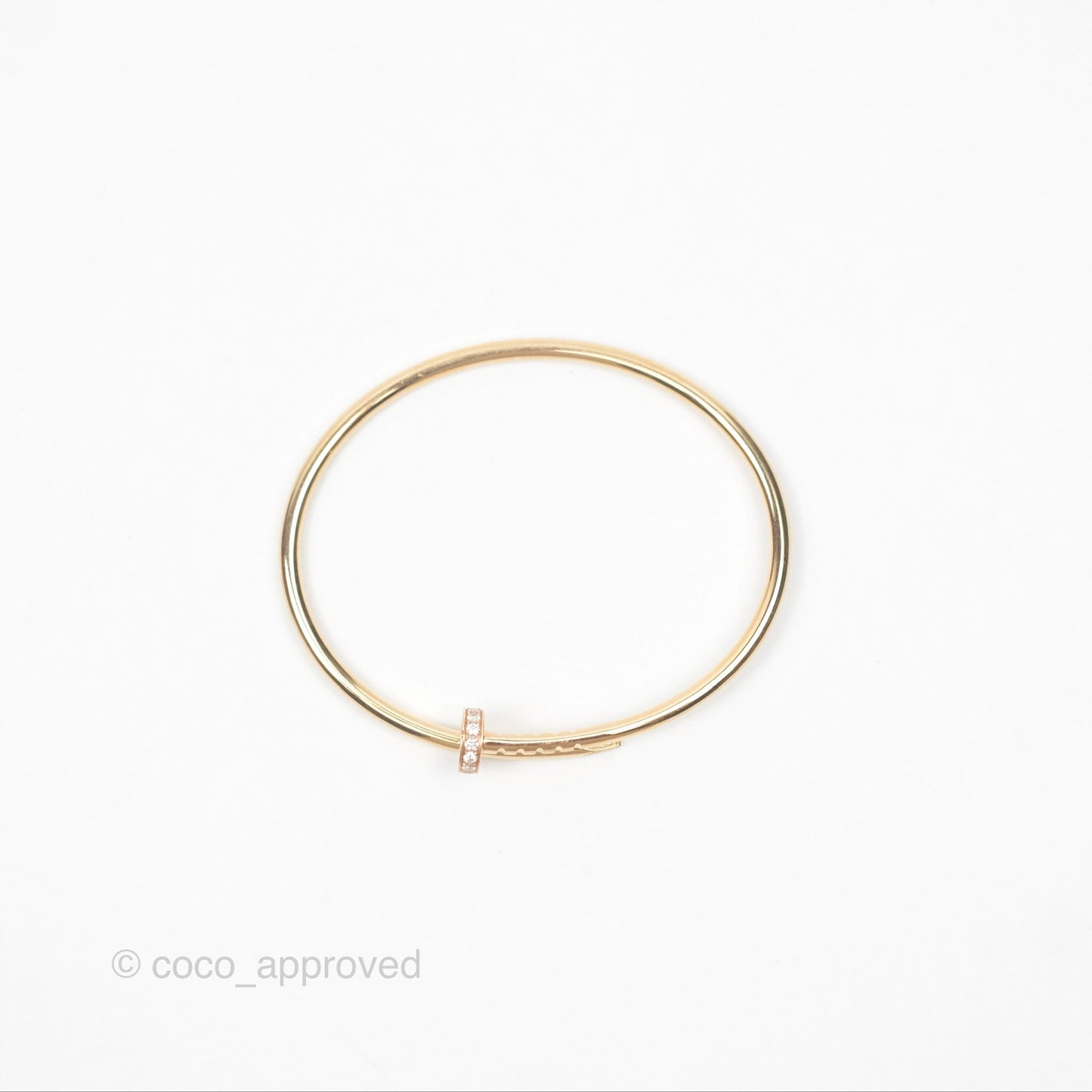 Cartier Small Juste Un Clou Bracelet 18K Pink Gold Diamond