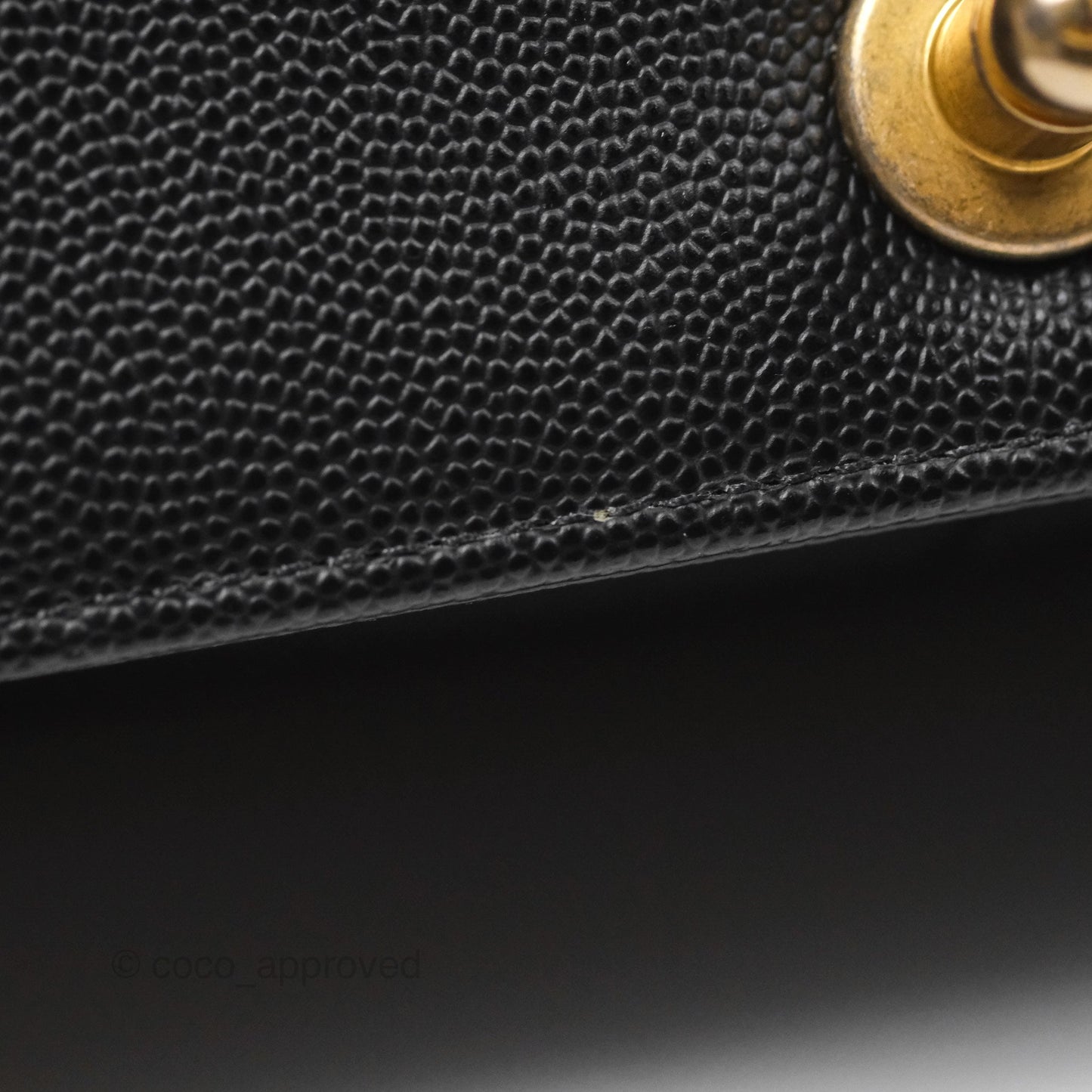 Chanel Medium Boy Quilted Black Caviar Aged Gold Hardware