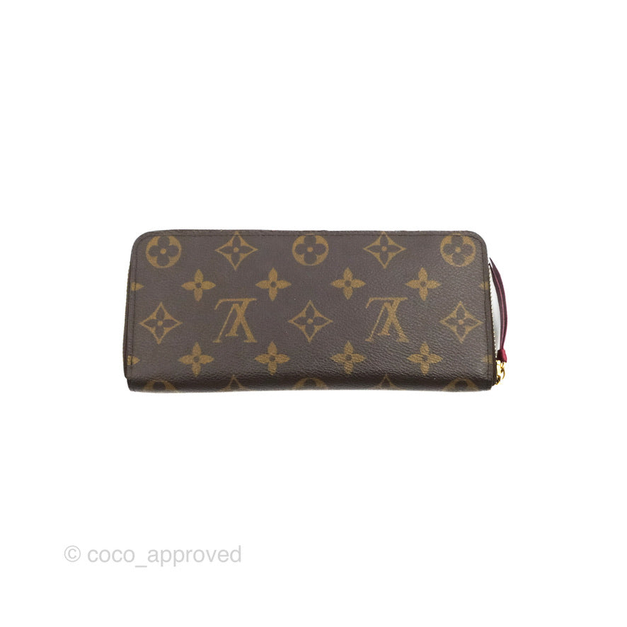 Louis Vuitton Clémence Wallet Monogram Canvas Fuchsia