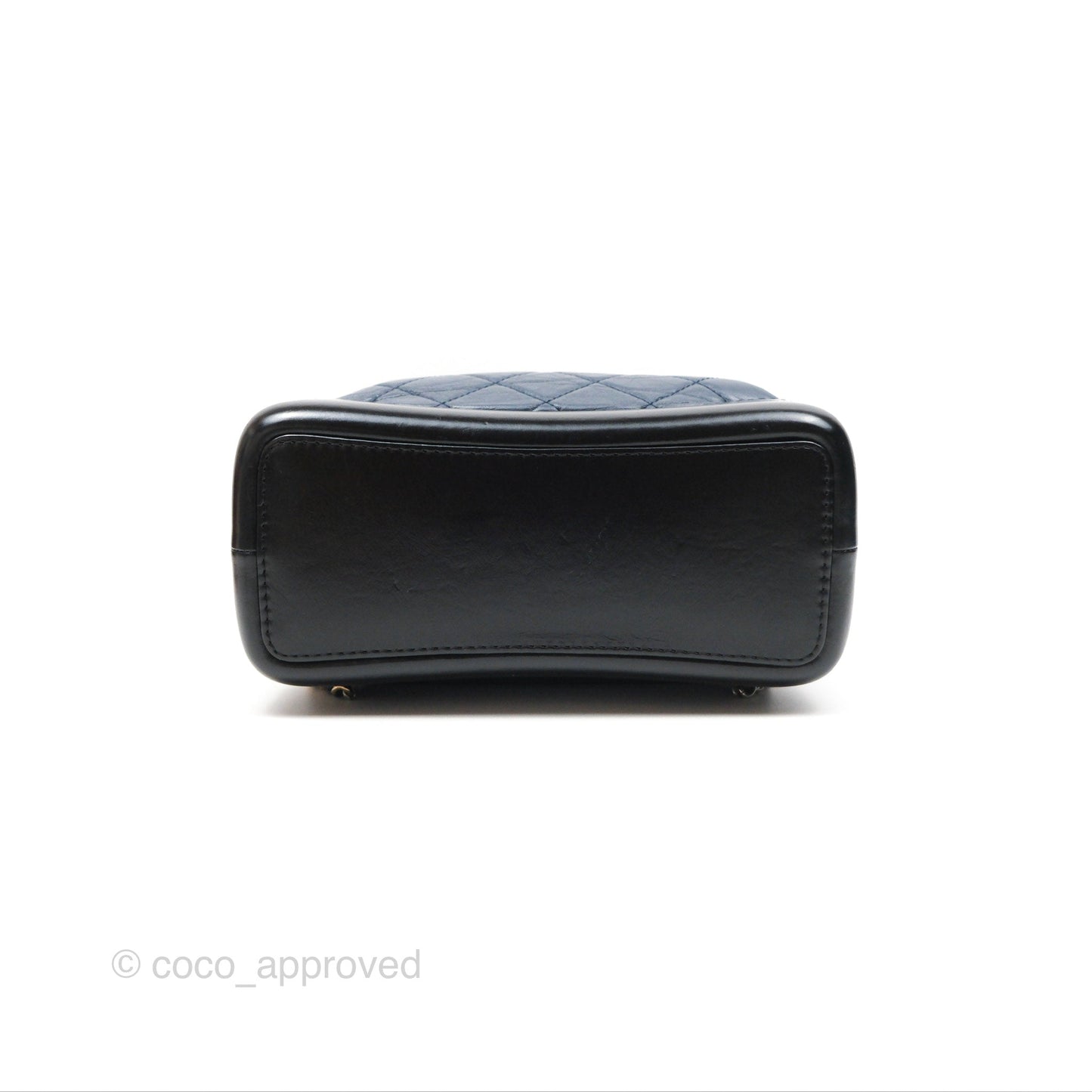 Chanel Small Gabrielle Backpack Navy Black Aged Calfskin