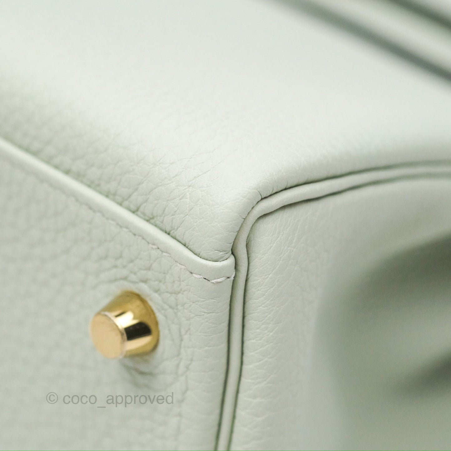 Hermès Kelly II 28 Retourne Togo Gris Neve Gold Hardware