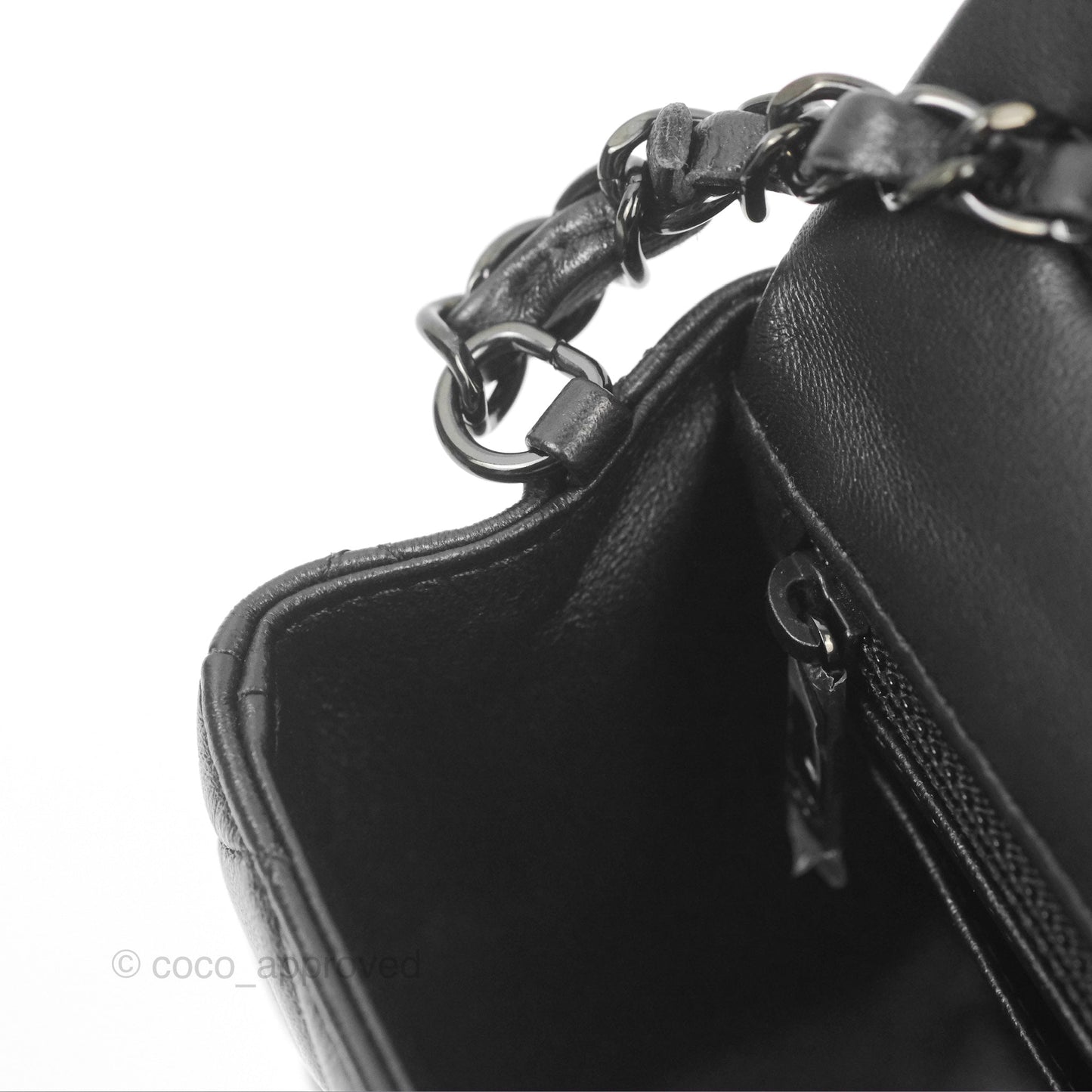 Chanel Quilted Mini Rectangular So Black Lambskin