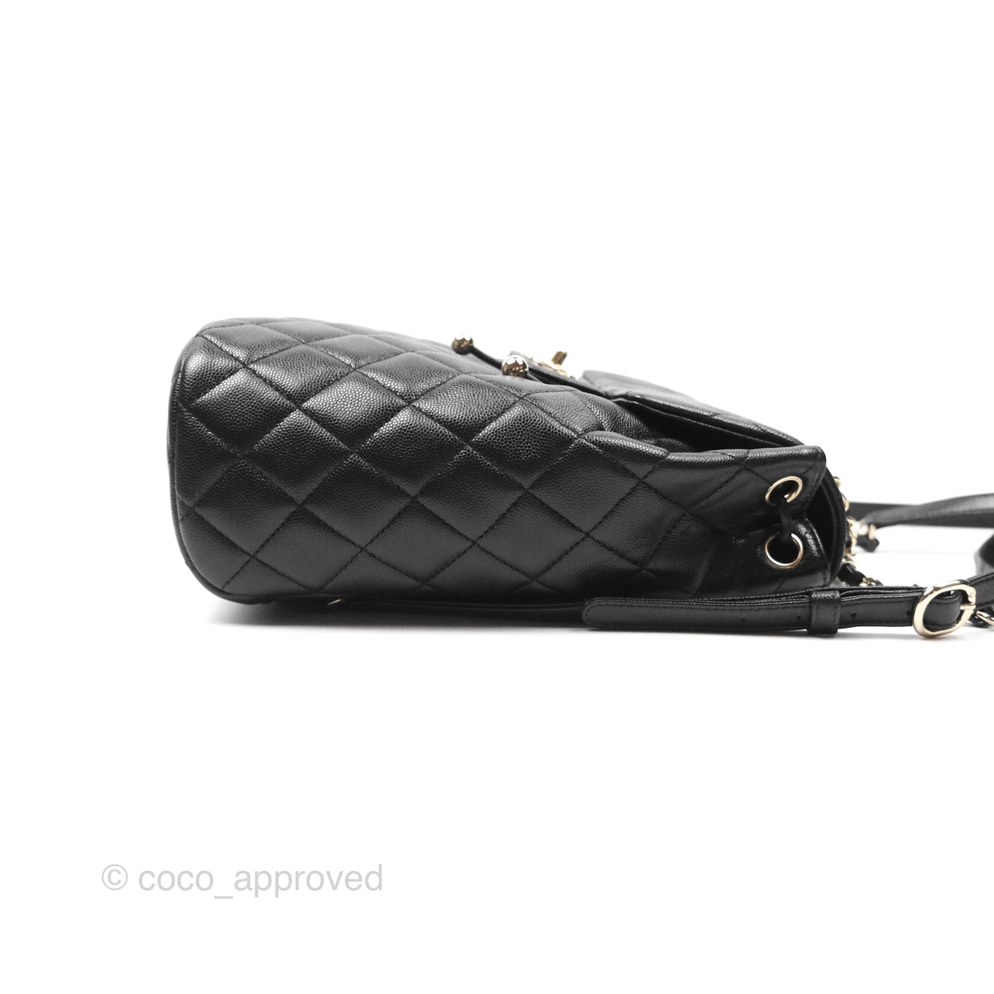 Chanel Mini Urban Spirit Backpack Black Caviar Gold Hardware 23S