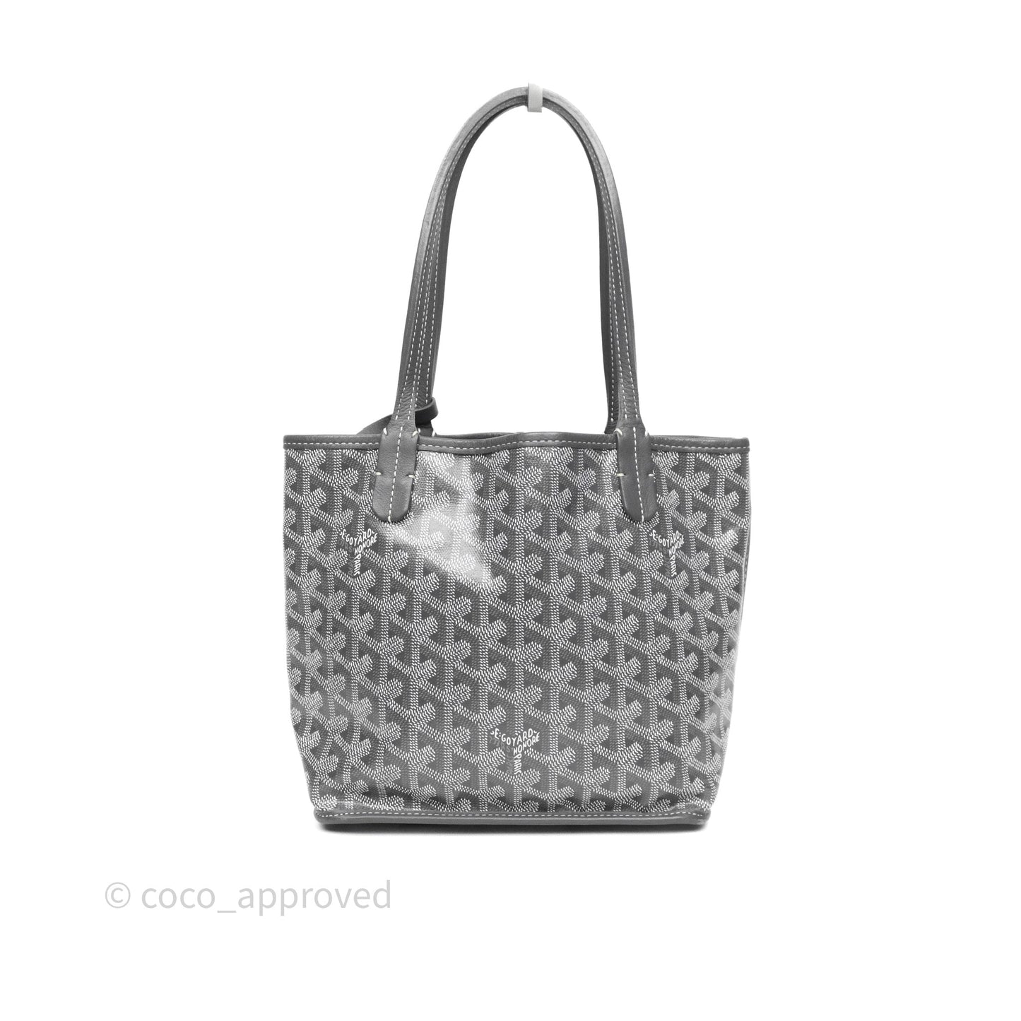 Goyard Anjou Mini Bag Goyardine Canvas Grey