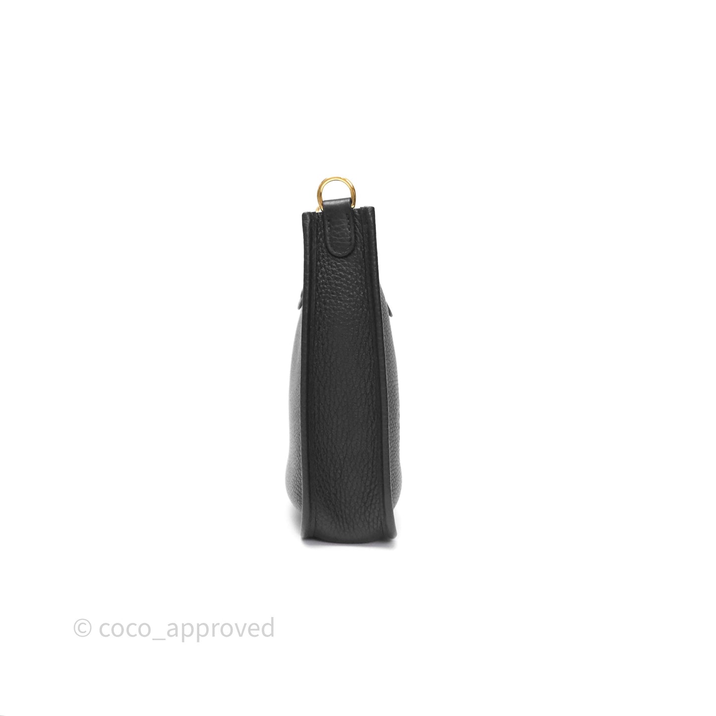Hermès Mini Evelyne 16 Noir 89 Clemence Gold Hardware