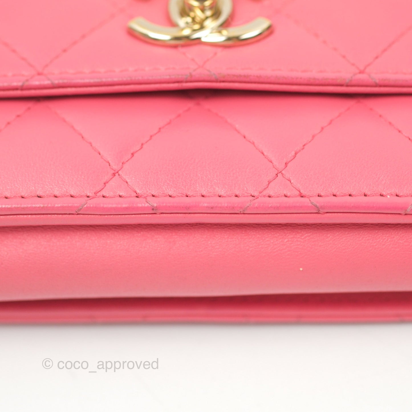 Chanel Trendy CC WOC Pink Lambskin Gold Hardware