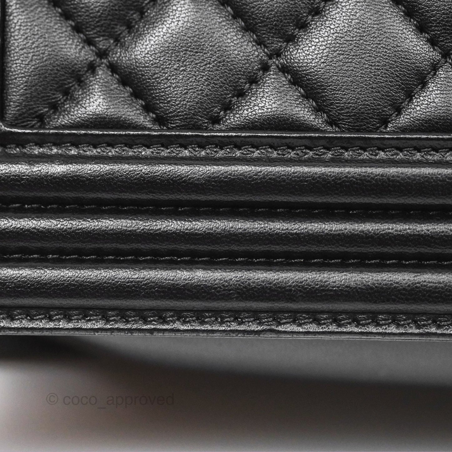 Chanel Quilted New Medium Boy Black Lambskin Ruthenium Hardware