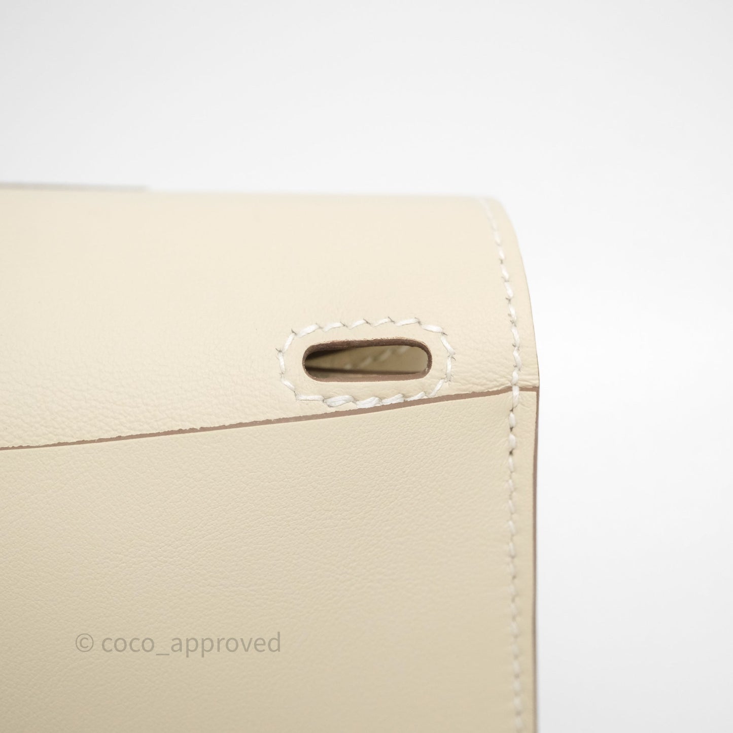 Hermès Halzan 22 Mini Craie 10 Swift Palladium Hardware
