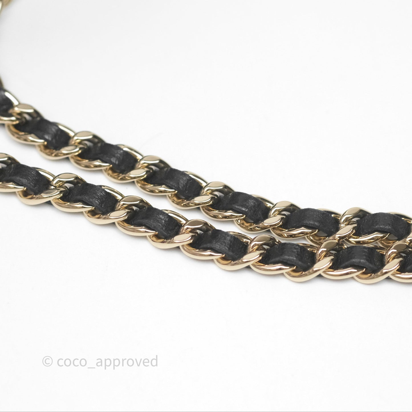 Chanel Classic Vanity Rectangular Top Handle With Chain Black Lambskin Gold Hardware