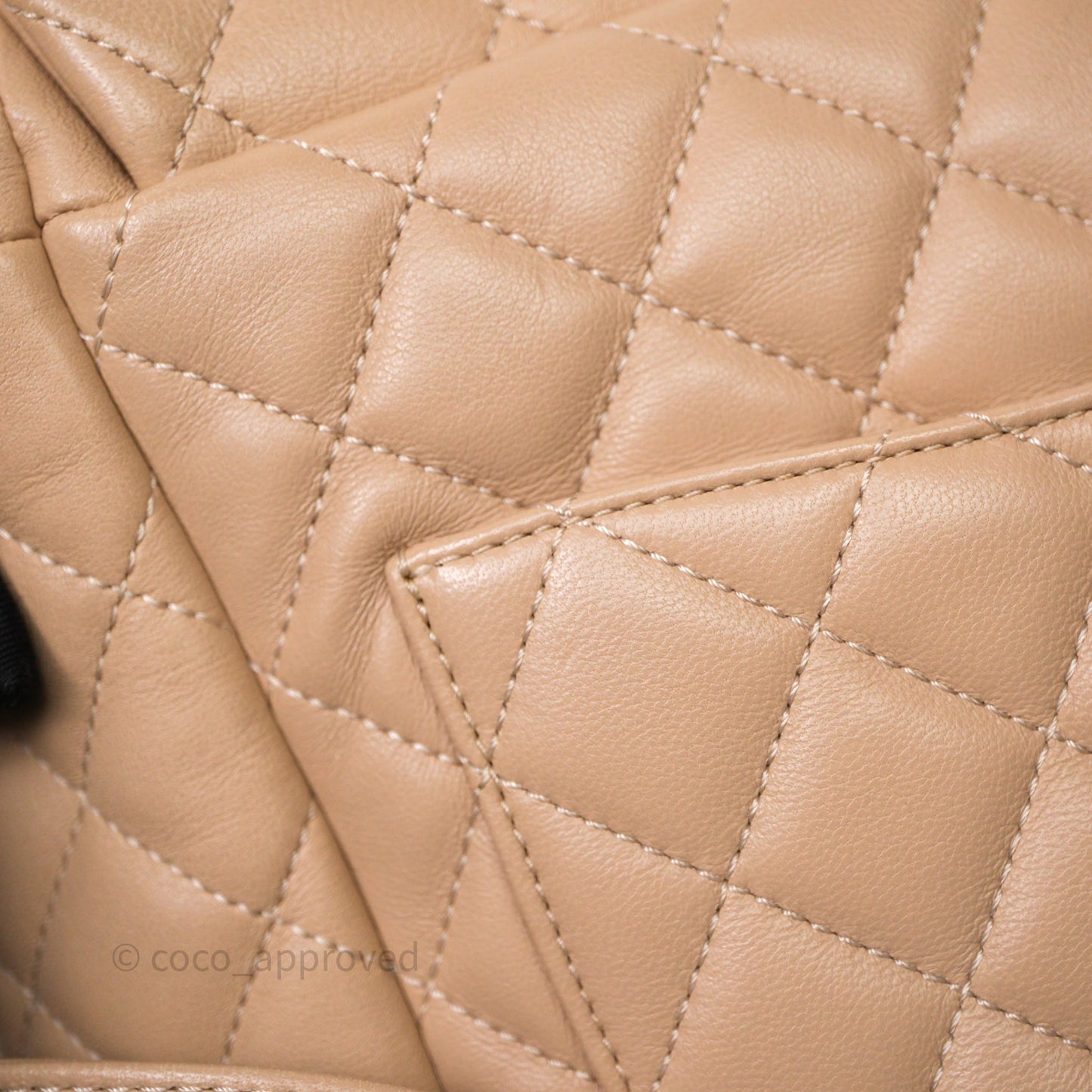 Chanel Quilted Small Urban Spirit Backpack Beige Lambskin Silver Hardware