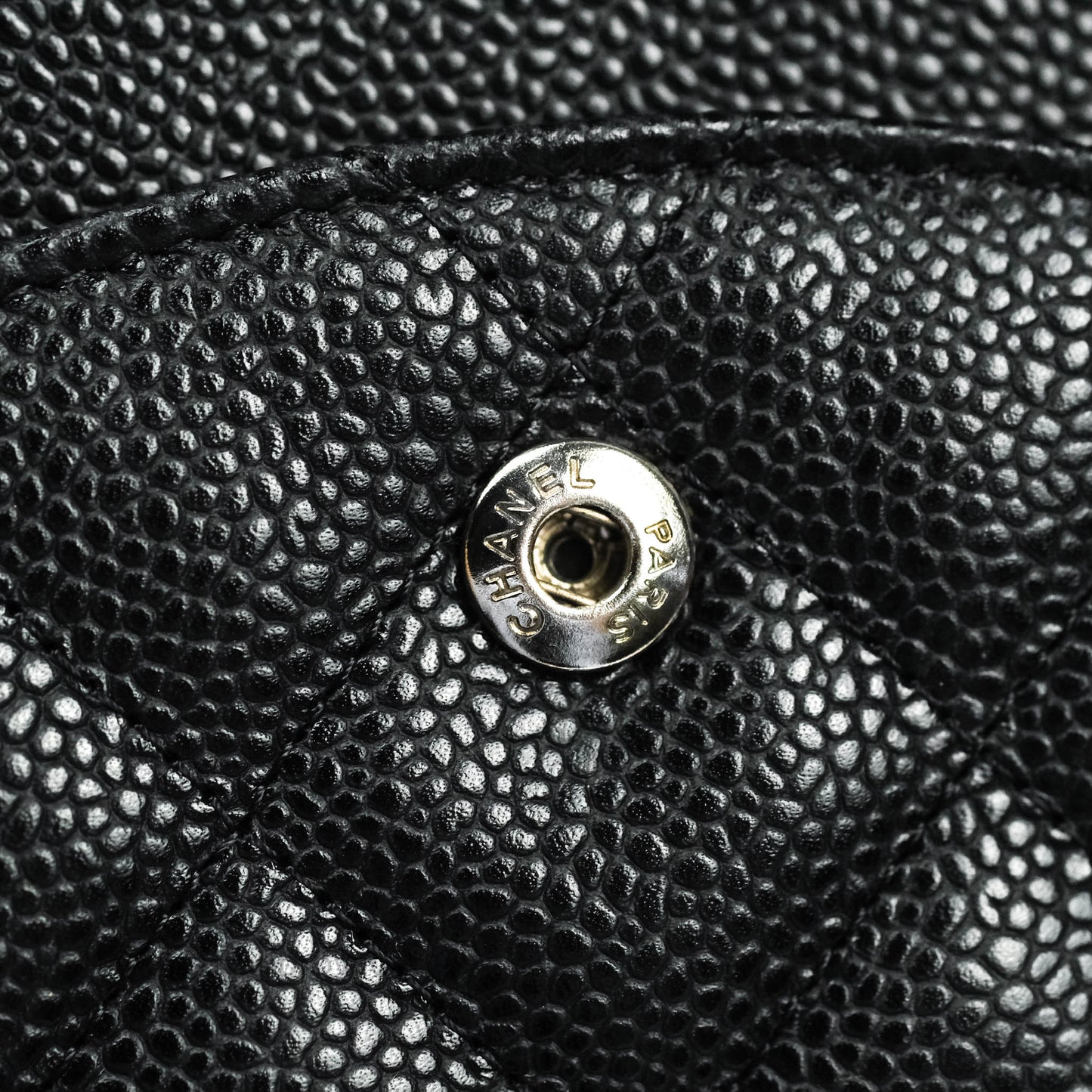 Chanel Jumbo Double Flap Black Caviar Silver Hardware⁣⁣