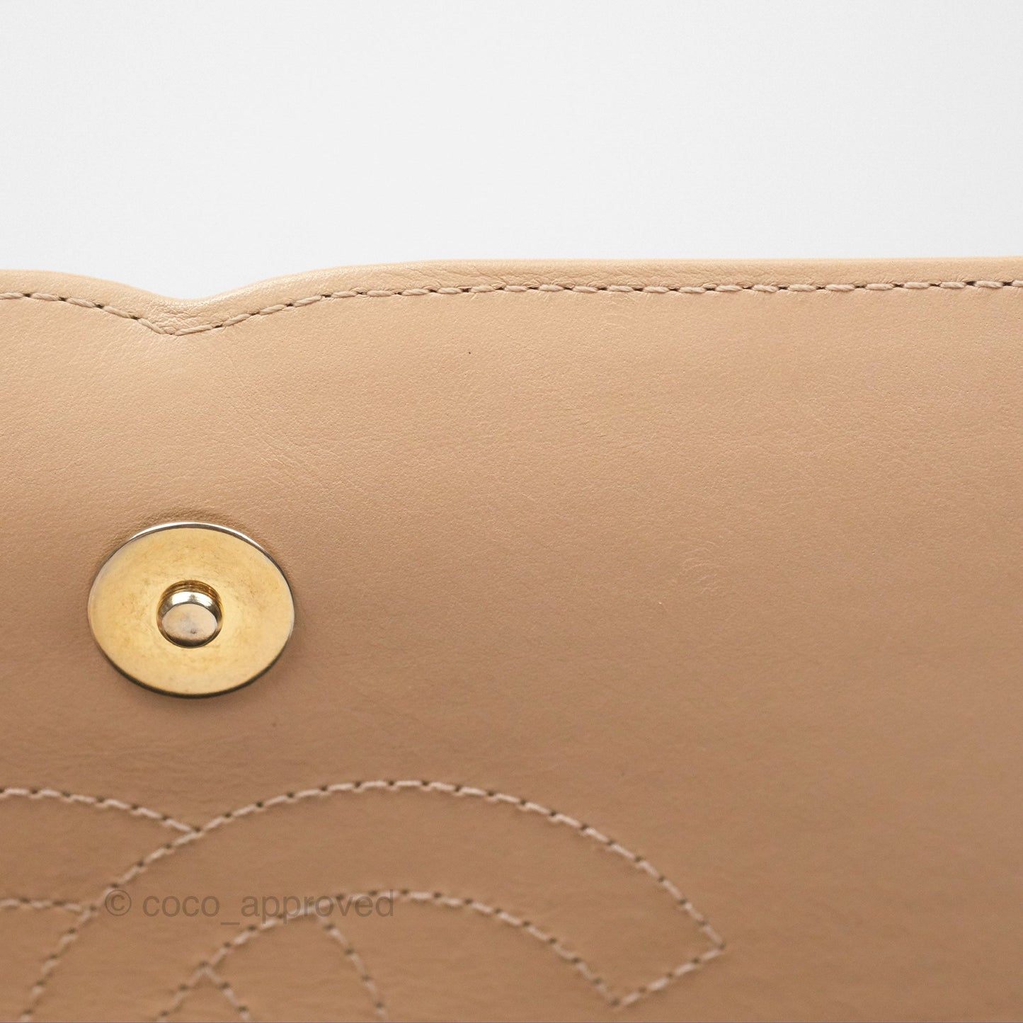 Chanel Quilted Medium CC Filigree Flap Beige Black Caviar