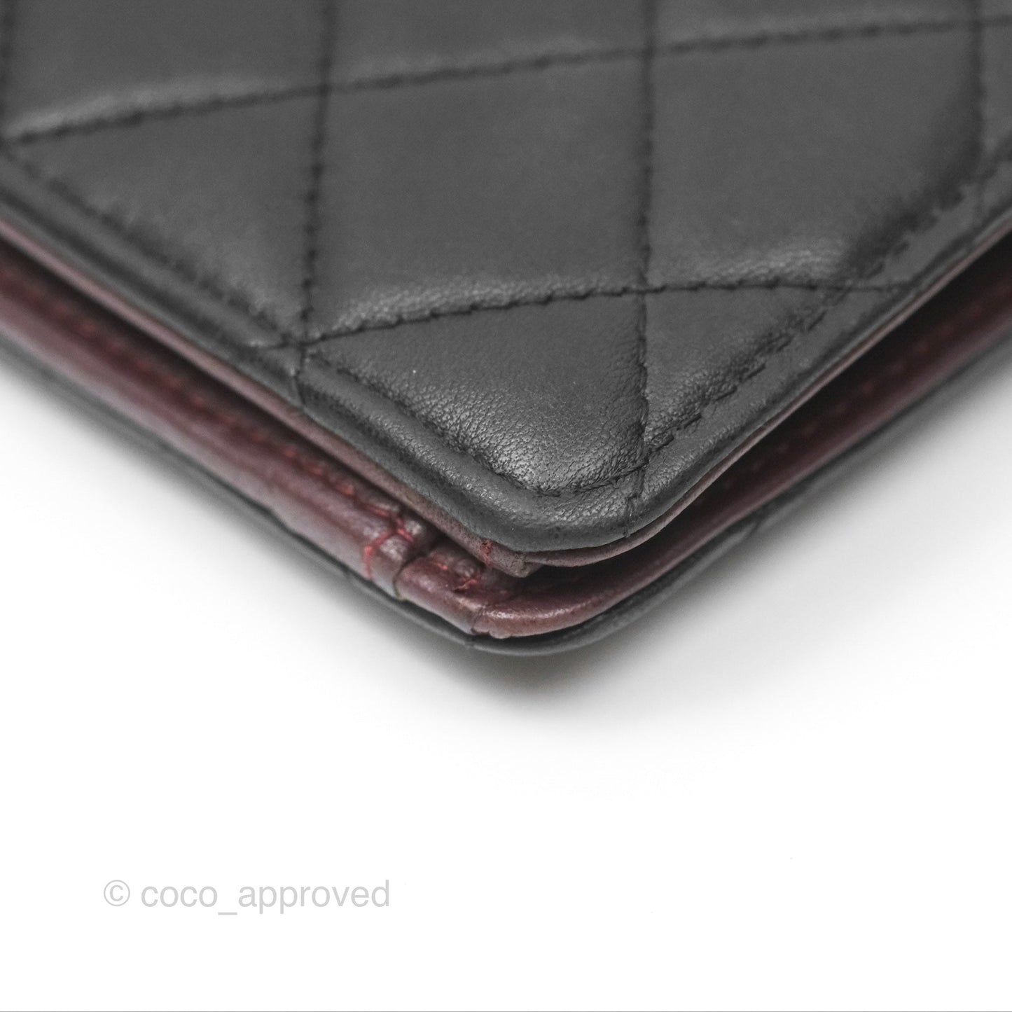 Chanel Classic Quilted Long Wallet Black Lambskin Silver Hardware