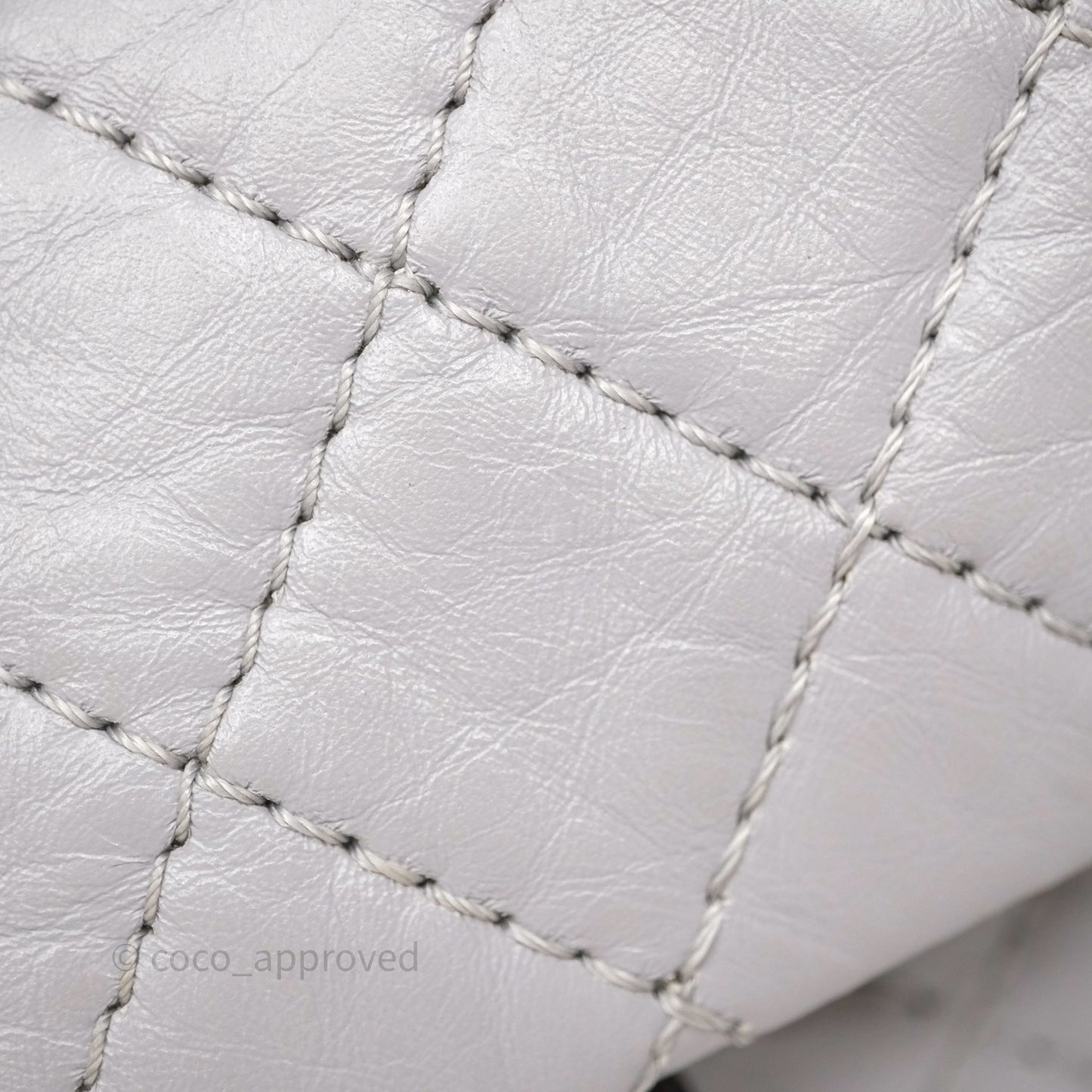Chanel Mini Reissue 224 Grey Aged Calfskin Aged Gold Hardware
