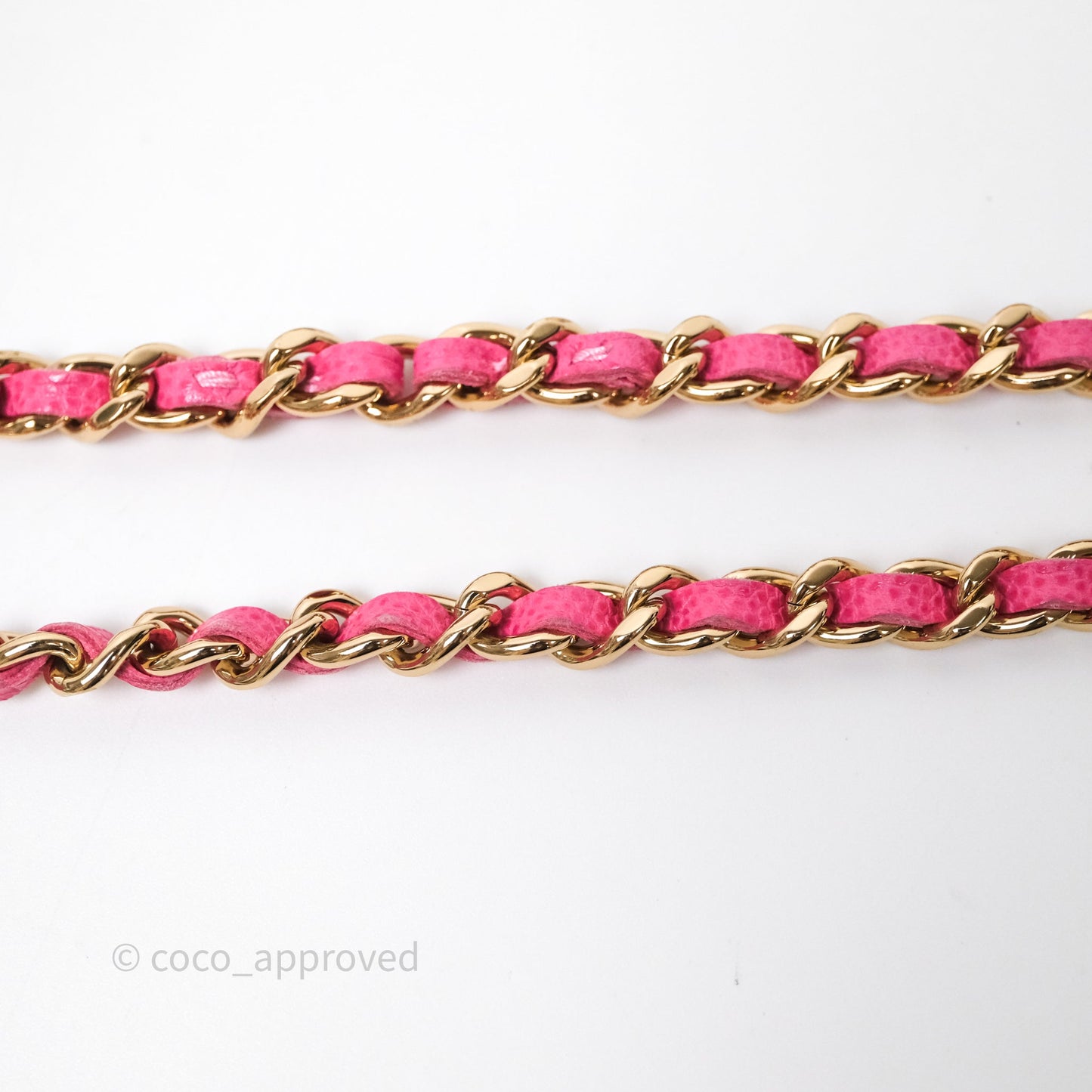 Chanel Classic Vanity With Chain Pink Caviar Gold Hardware