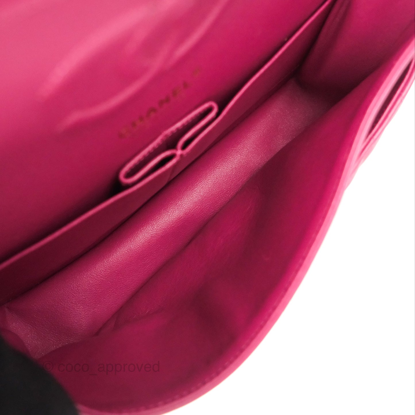 Chanel Medium Classic Flap Chevron Plum Pink Lambskin Gold Hardware