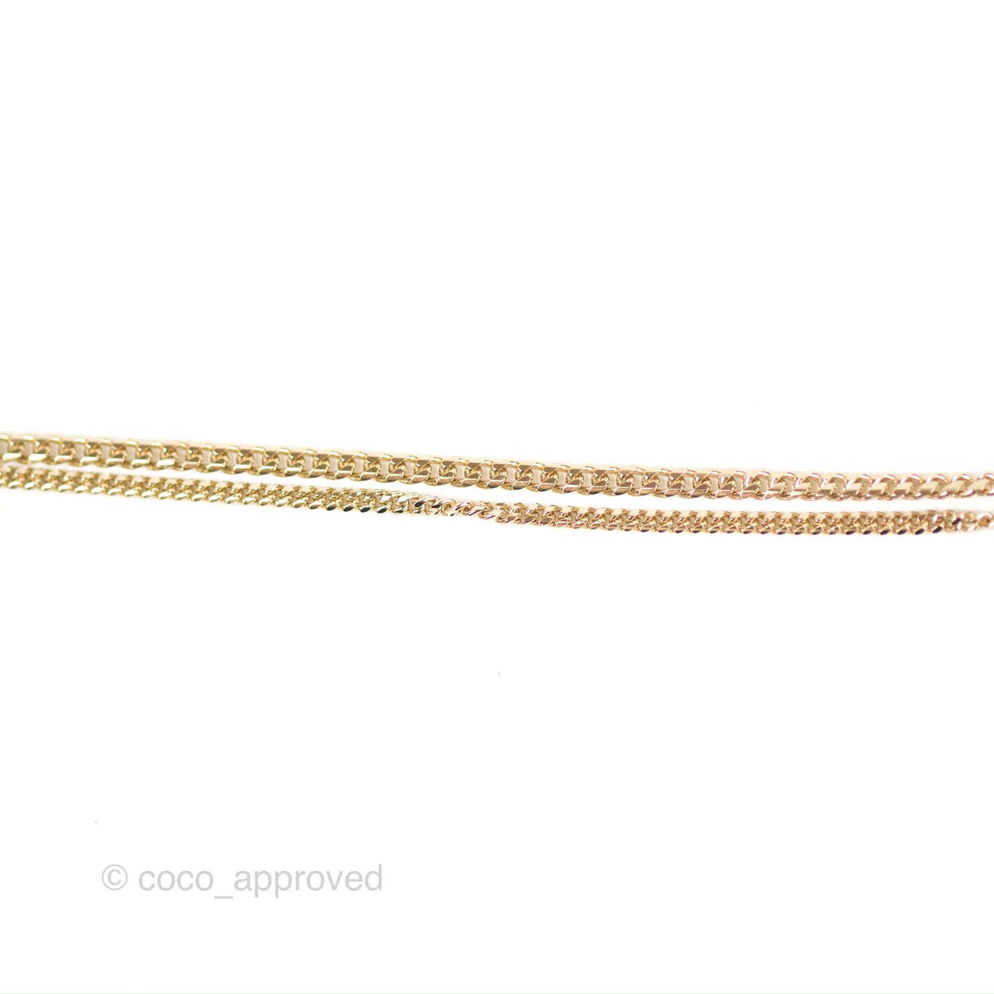 Chanel Crystal Heart Logo CC Brooch Gold Tone 23B