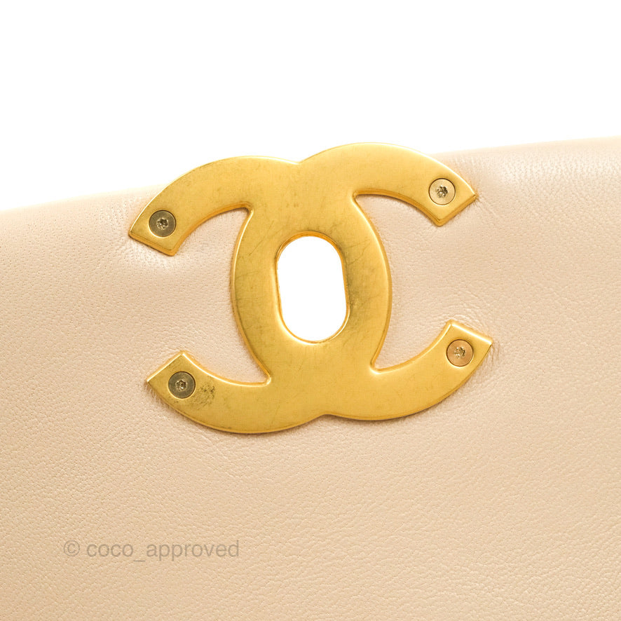 Chanel 19 Small Beige Mixed Hardware