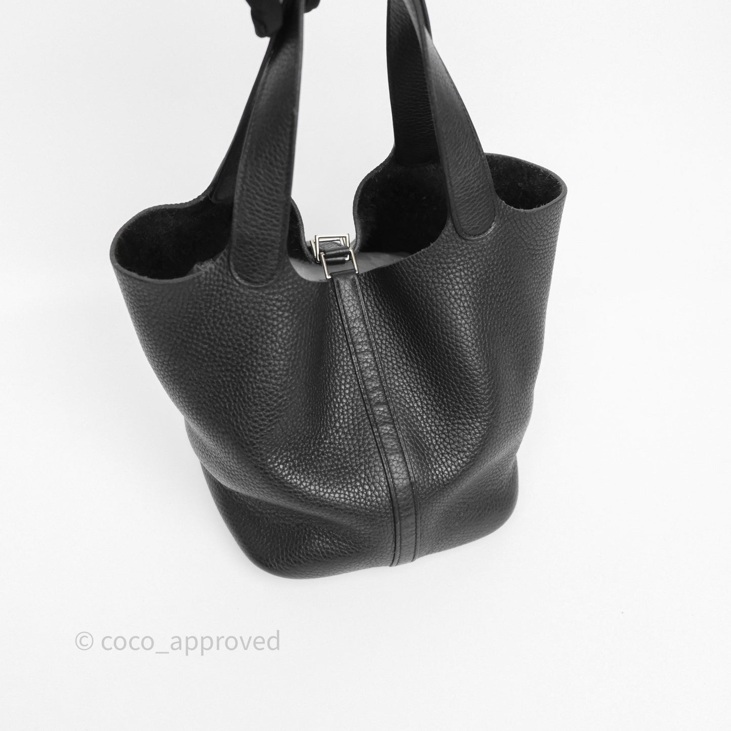 Hermès Picotin 22 Black Noir 89 Clemence Palladium Hardware