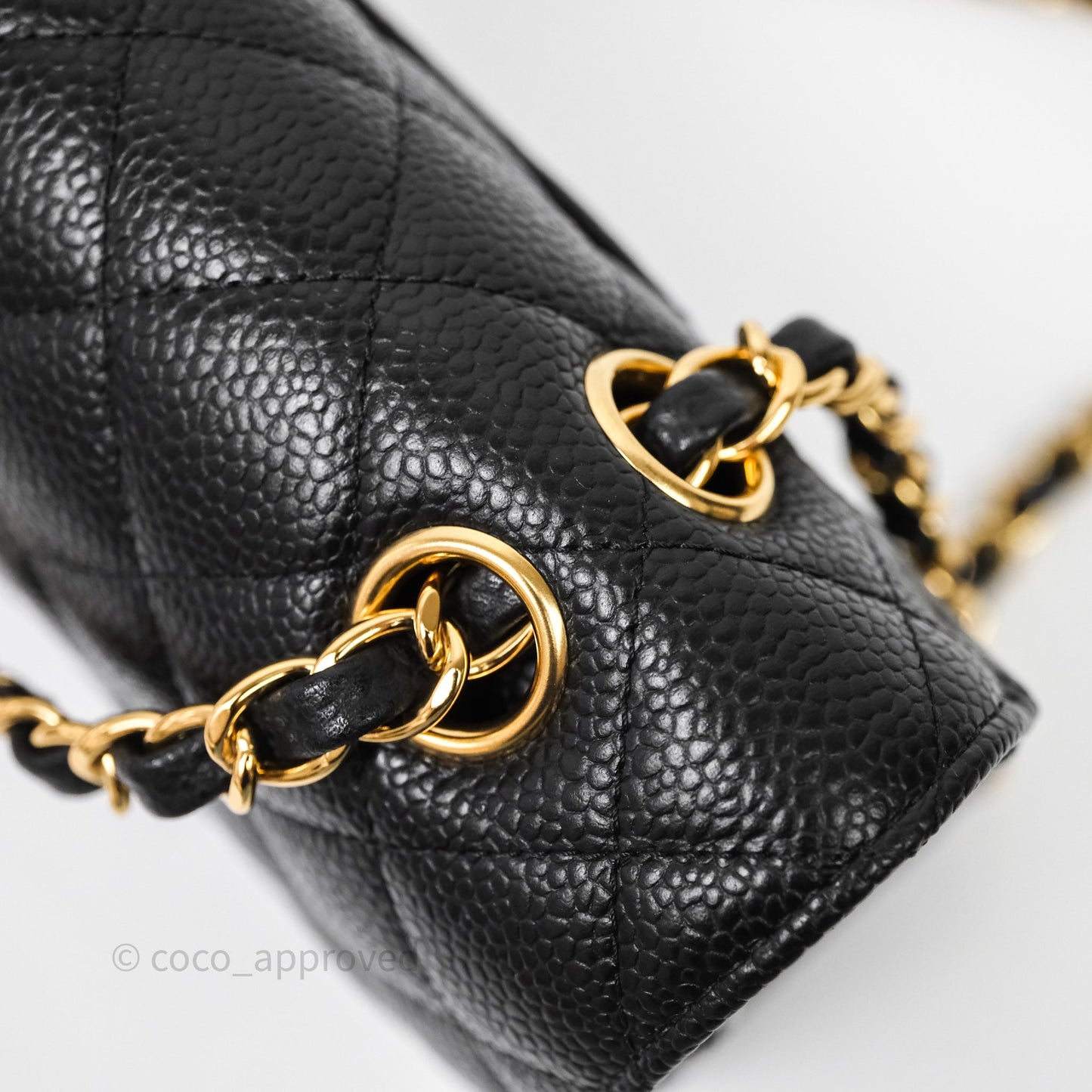 Chanel Classic Medium Flap Quilted Black Caviar Gold Hardware