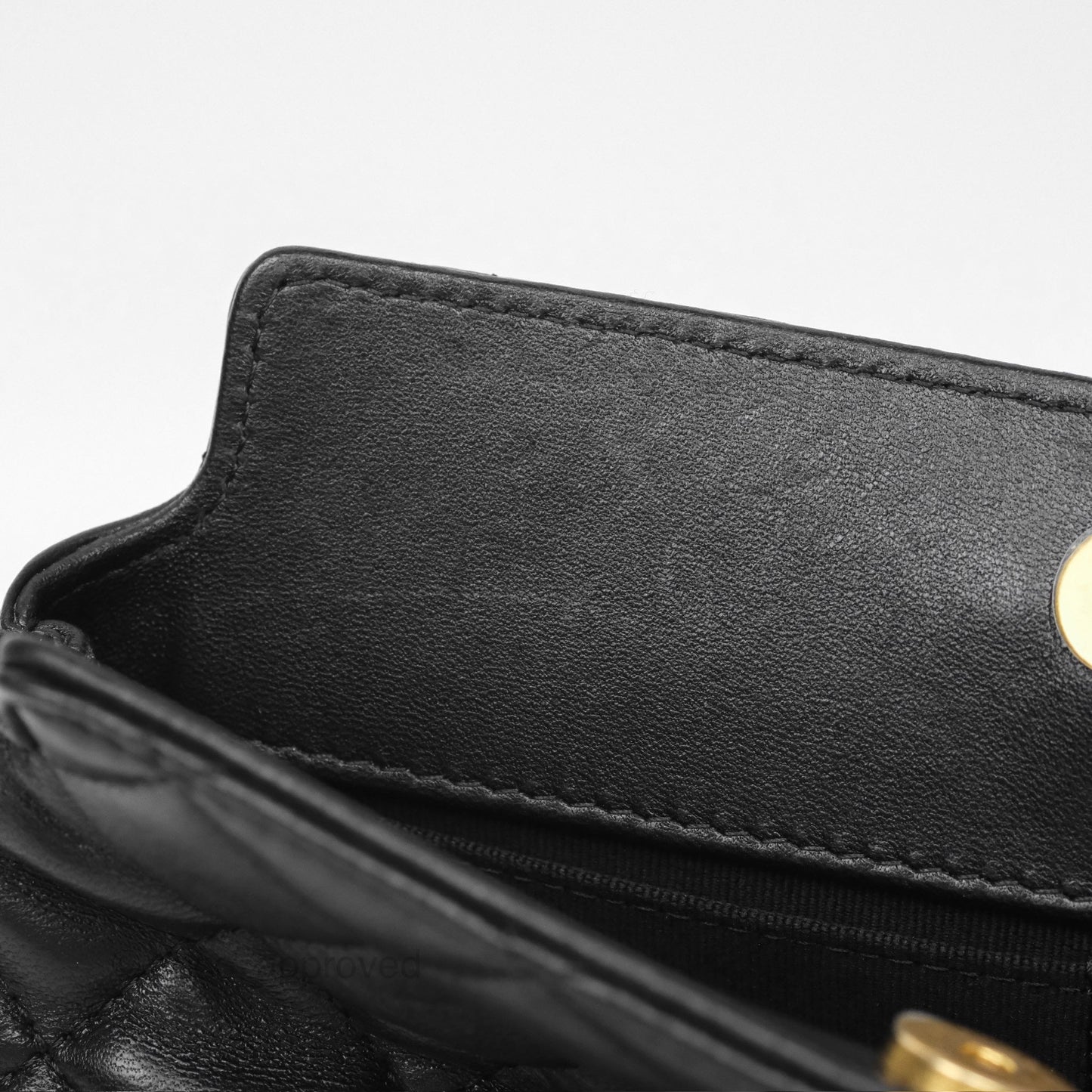 Chanel Clutch With Chain Black Lambskin Gold Hardware 23A