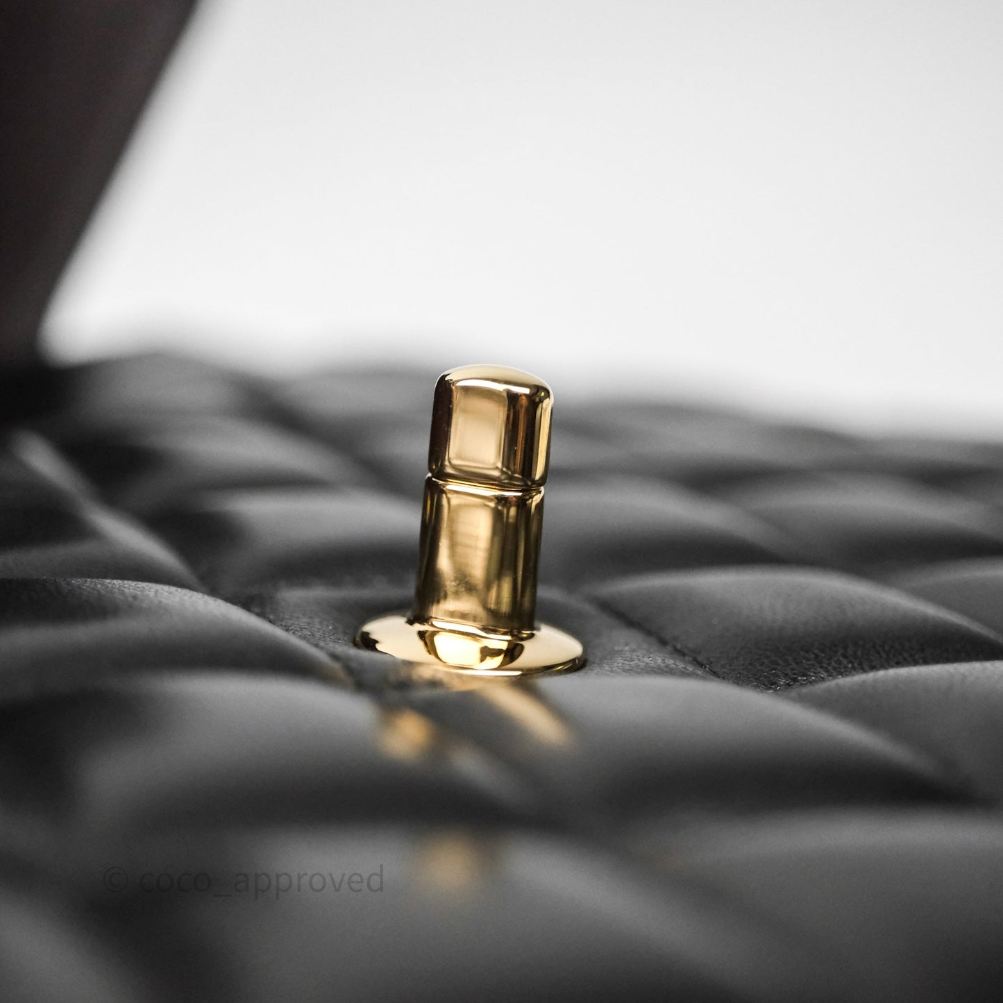 Chanel Jumbo Double Flap Quilted Black Lambskin Gold Hardware⁣⁣