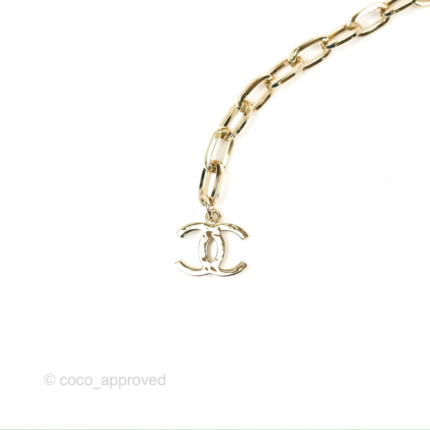 Chanel CC Chain Choker Gold Tone 22K