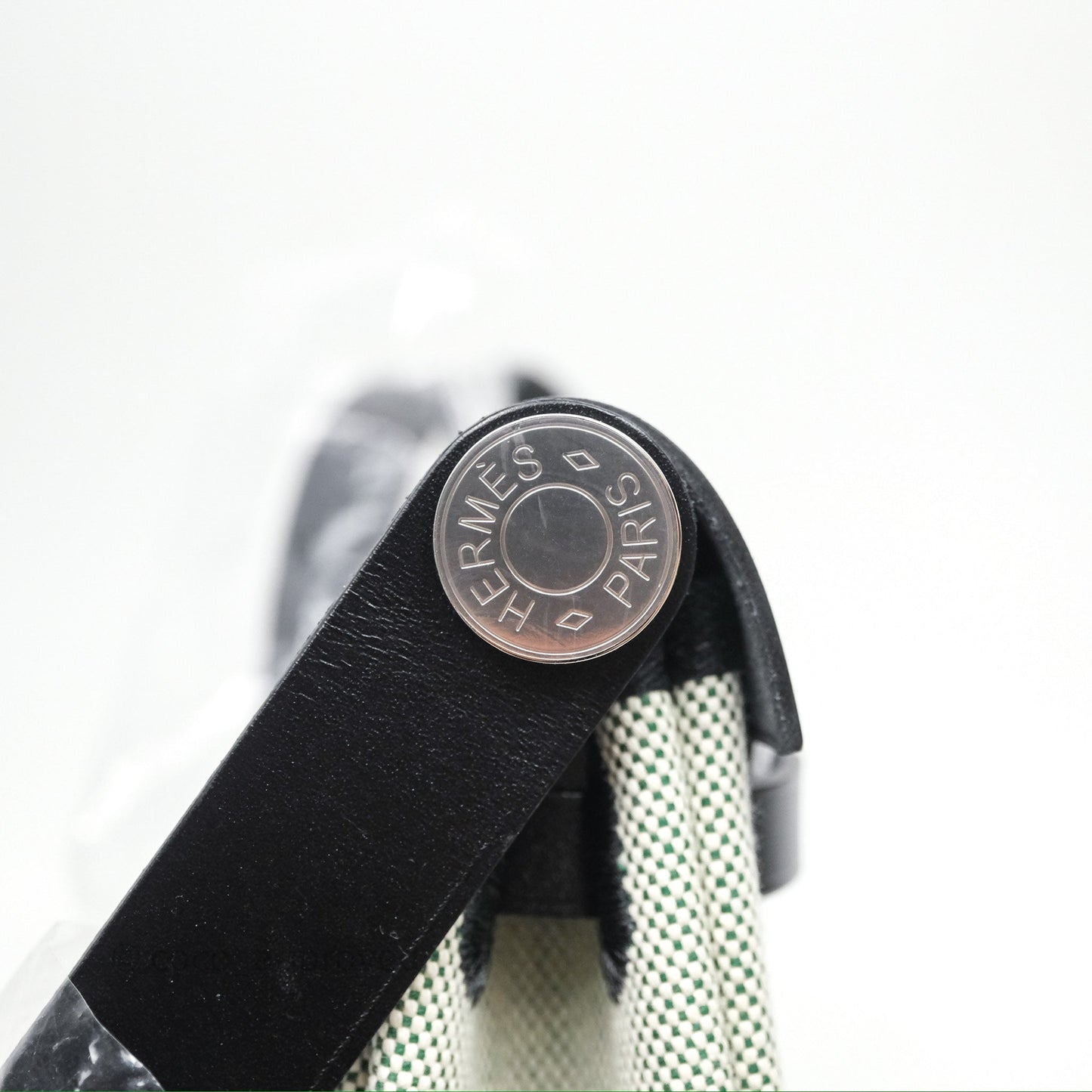 Hermès Herbag Zip 20 MinI Vert Moyen 65 Noir 89 Palladium Hardware
