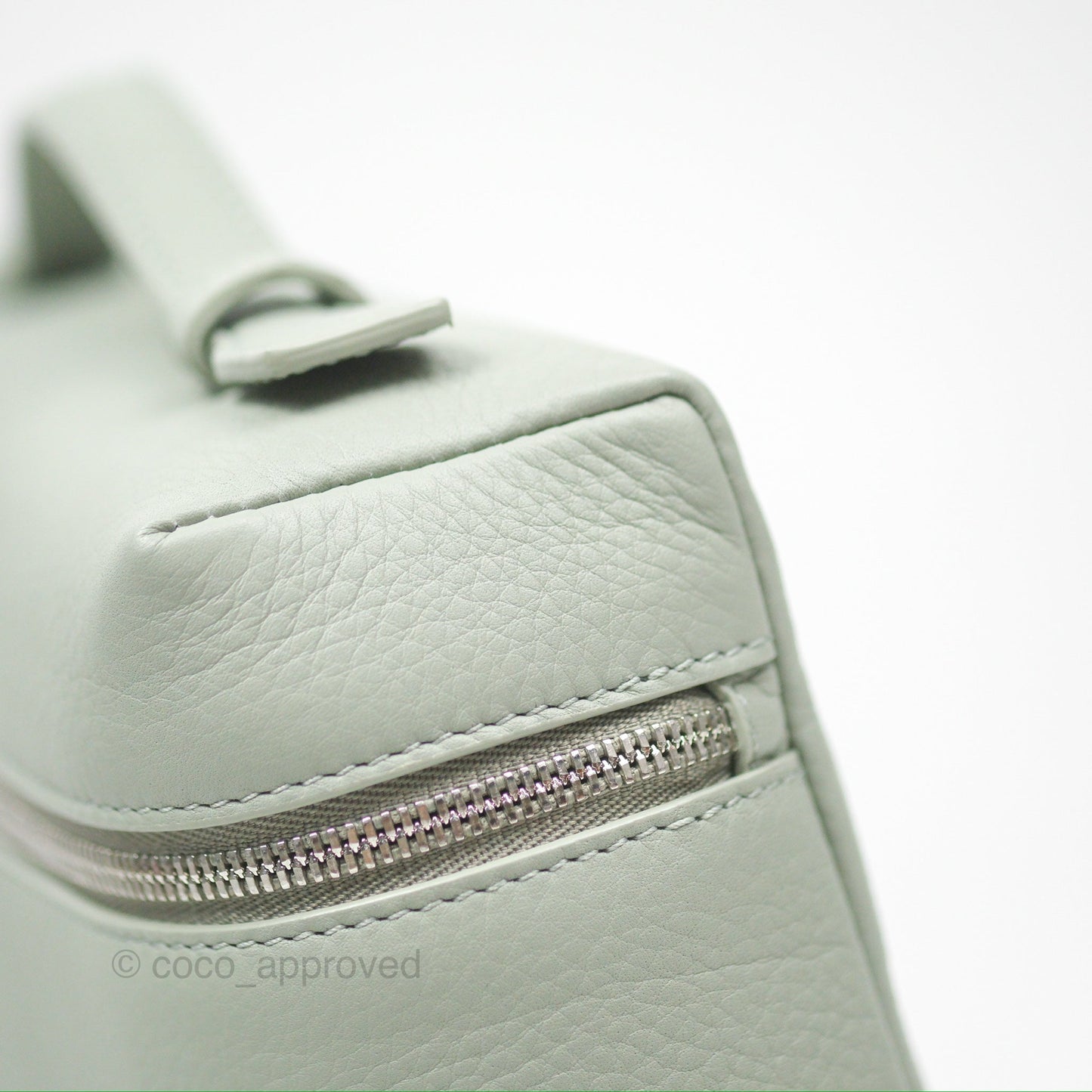 Loro Piana Extra Pocket Backpack L23.5 Eucalyptus Silver Hardware