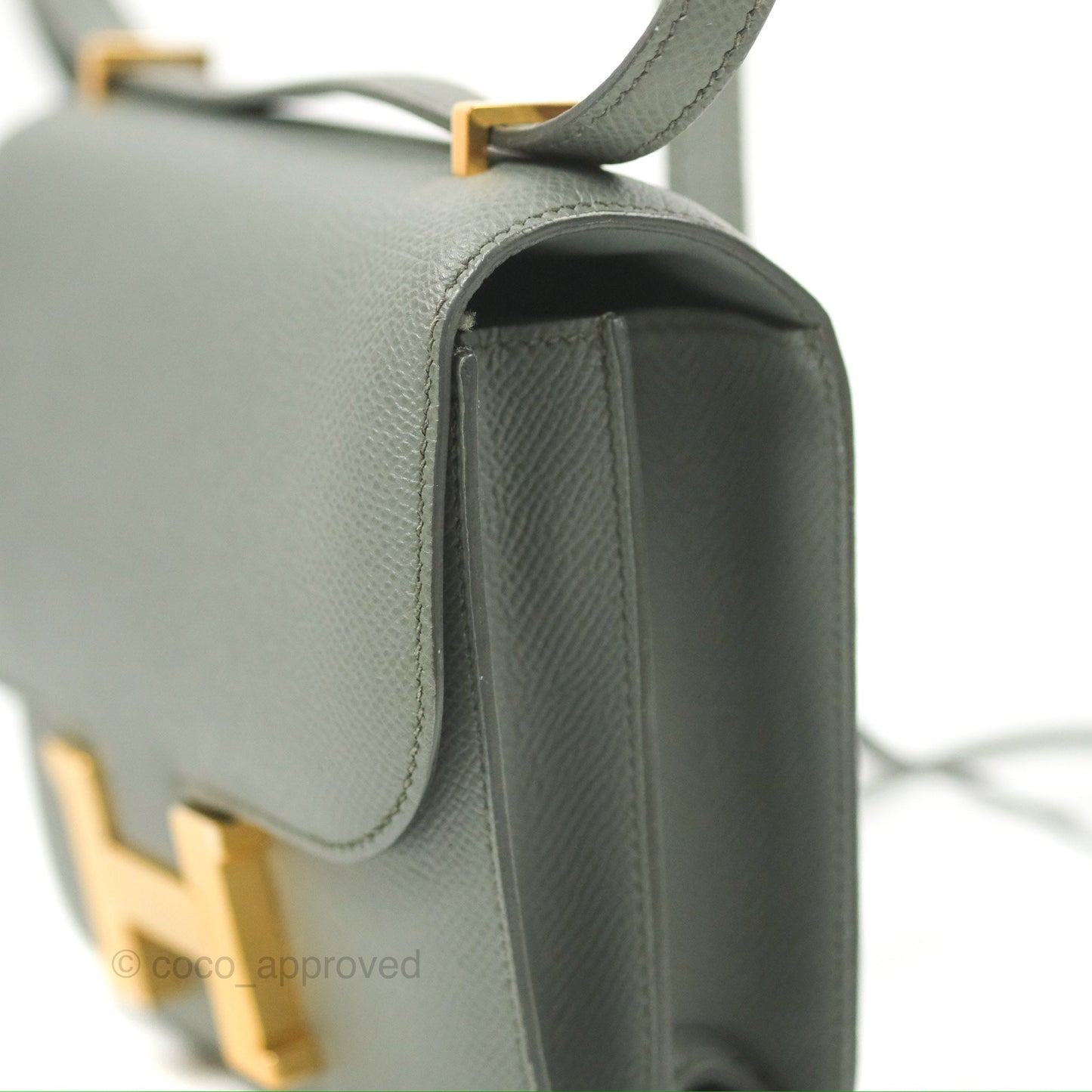 Hermès Constance Mini 18cm Vert Amande Epsom Gold Hardware