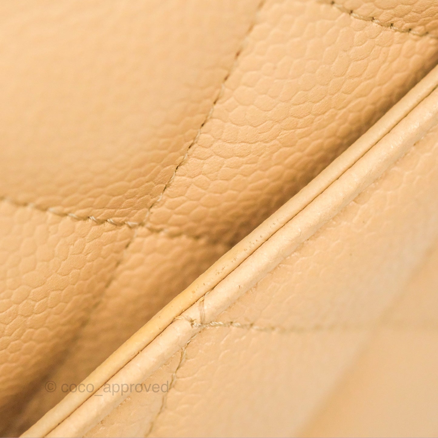 Chanel Jumbo Double Flap Beige Caviar Gold Hardware⁣⁣