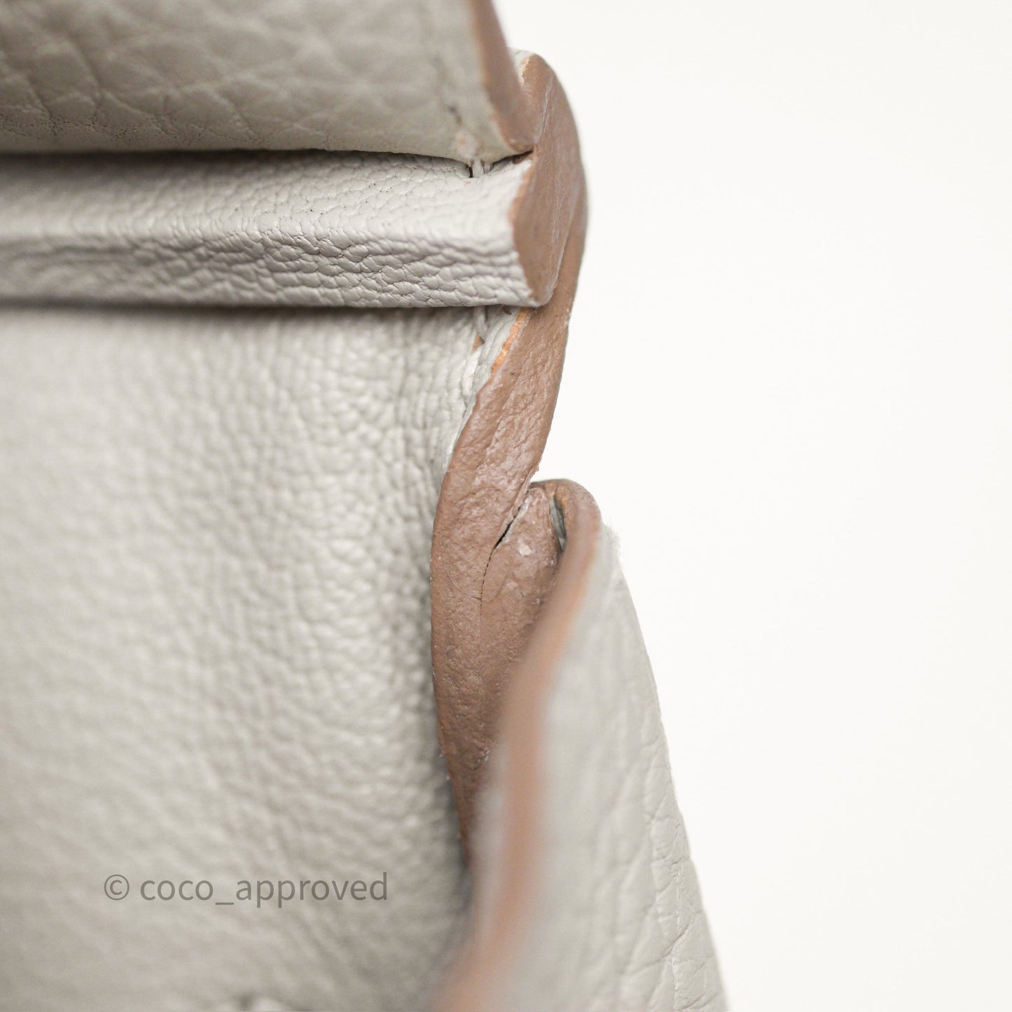 Hermès Birkin 30 Retourne Gris Perle 80 Togo Gold Hardware