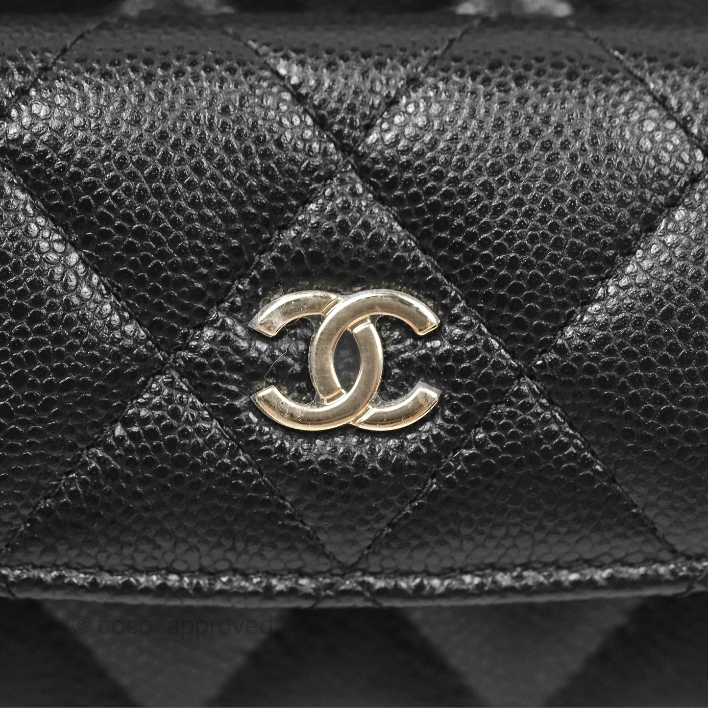 Chanel Classic Mini Backpack Black Caviar Gold Hardware