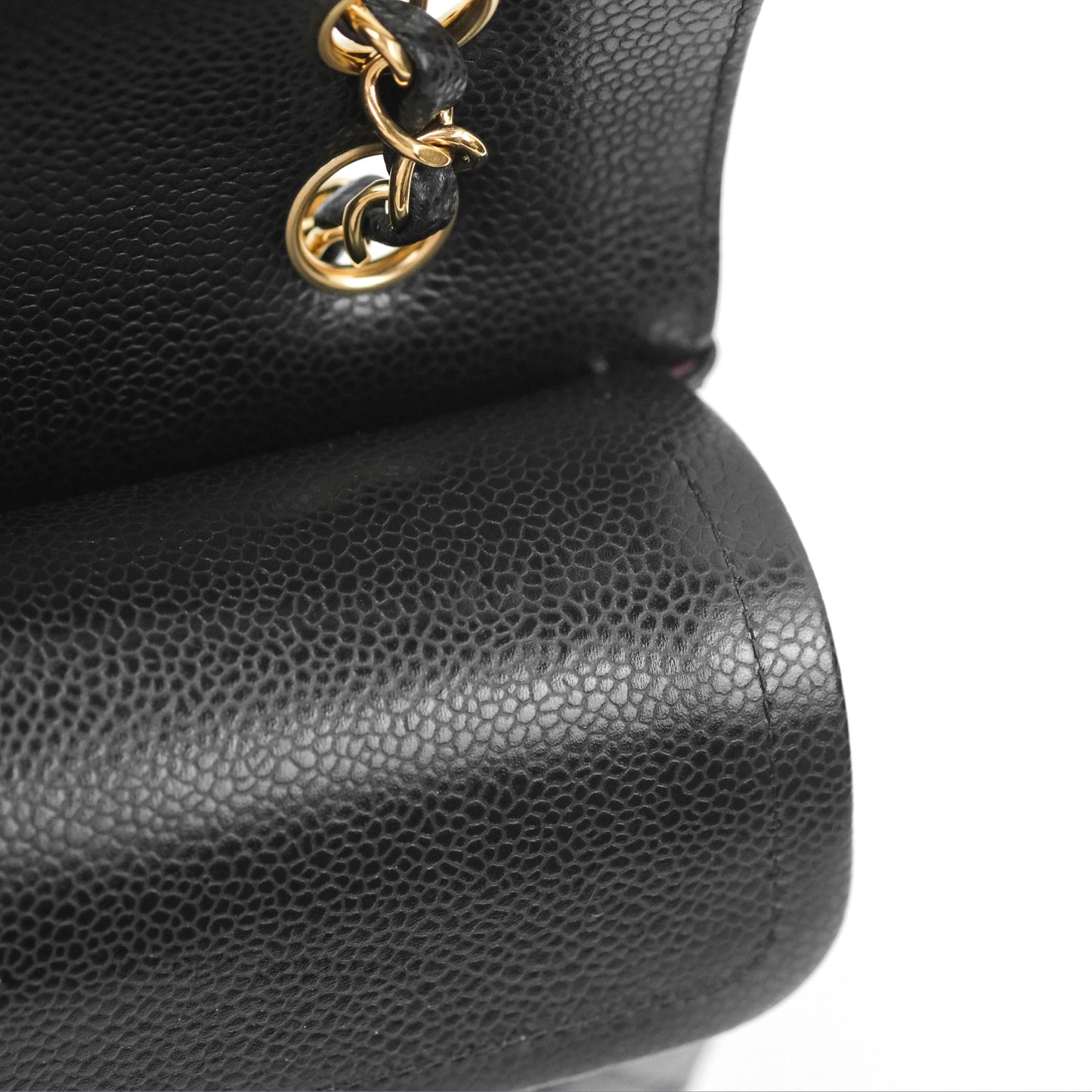 Chanel Small Classic Quilted Flap Black Caviar Gold Hardware