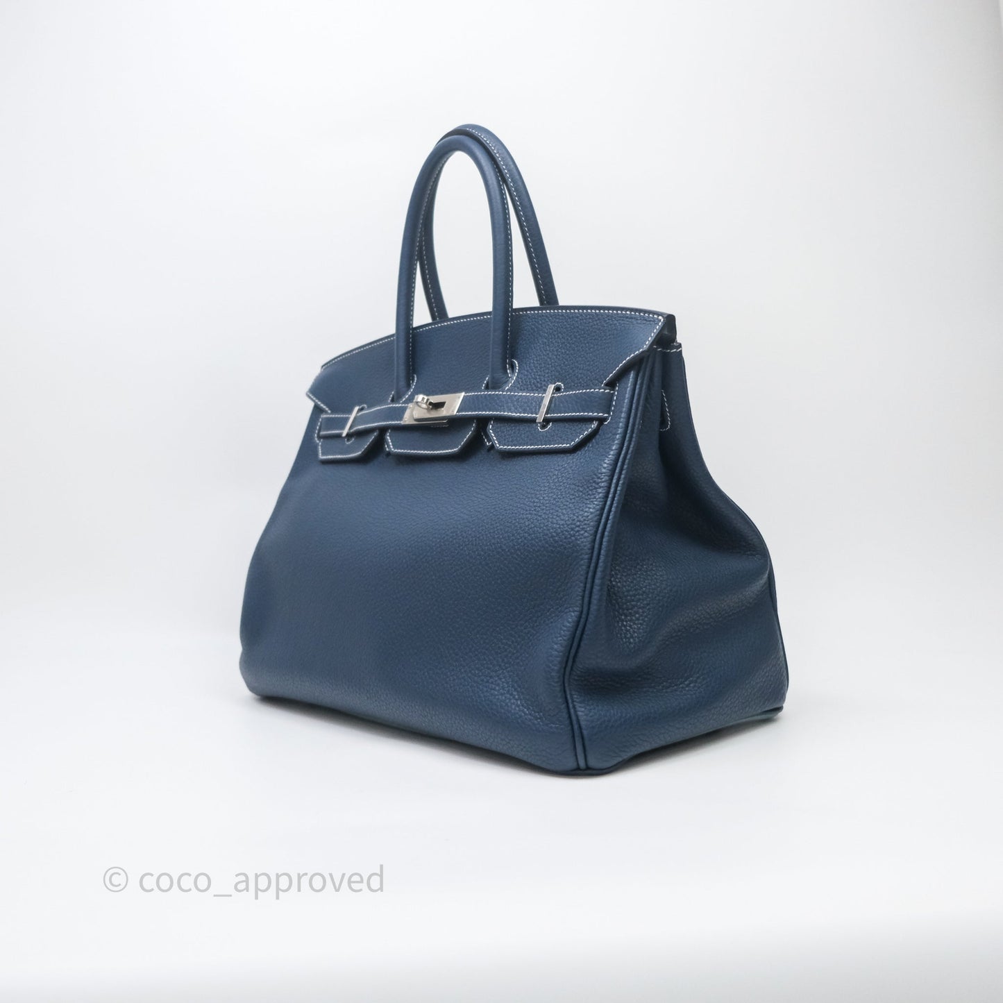 Hermès Birkin 35 Bleu de Prusse 7P Togo Palladium Hardware