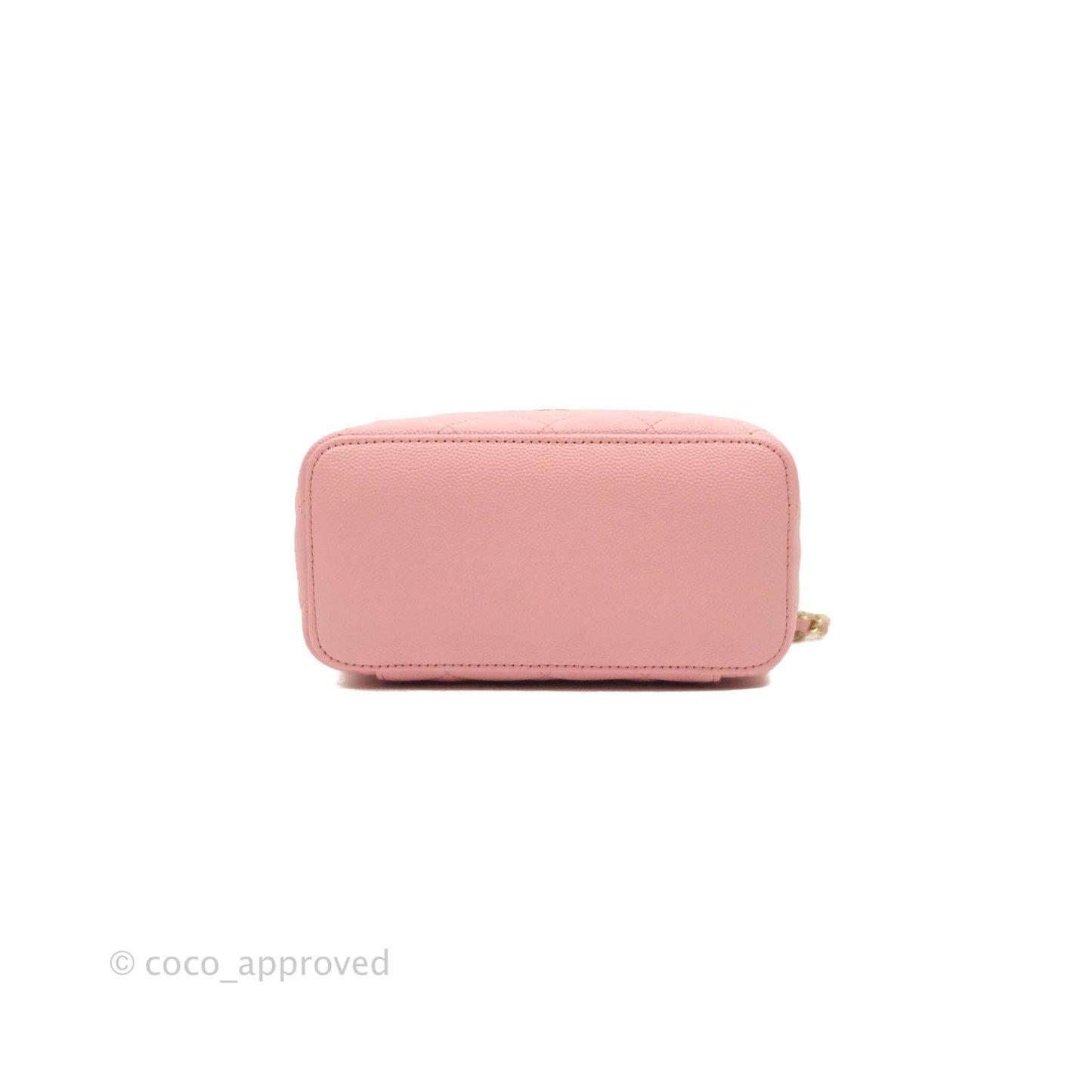 Chanel Classic Vanity with Chain Pink Caviar Gold Hardware